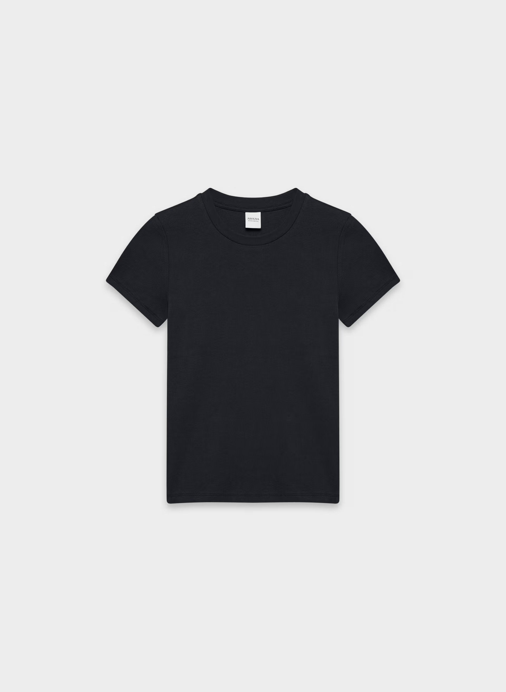 HomeStretch™ Rib Tune T-Shirt - BLACK