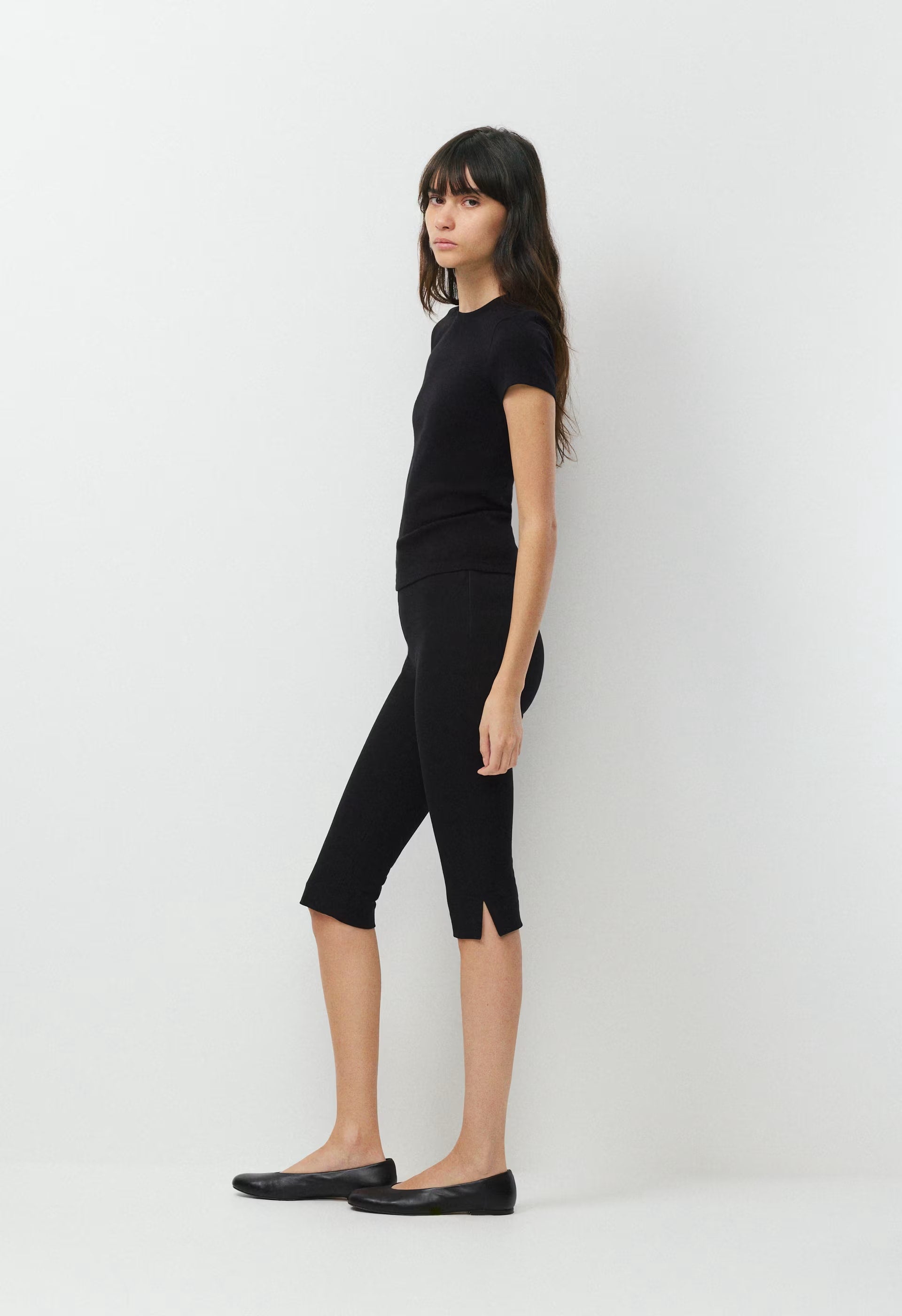 HomeStretch™ Rib Tune T-Shirt - BLACK