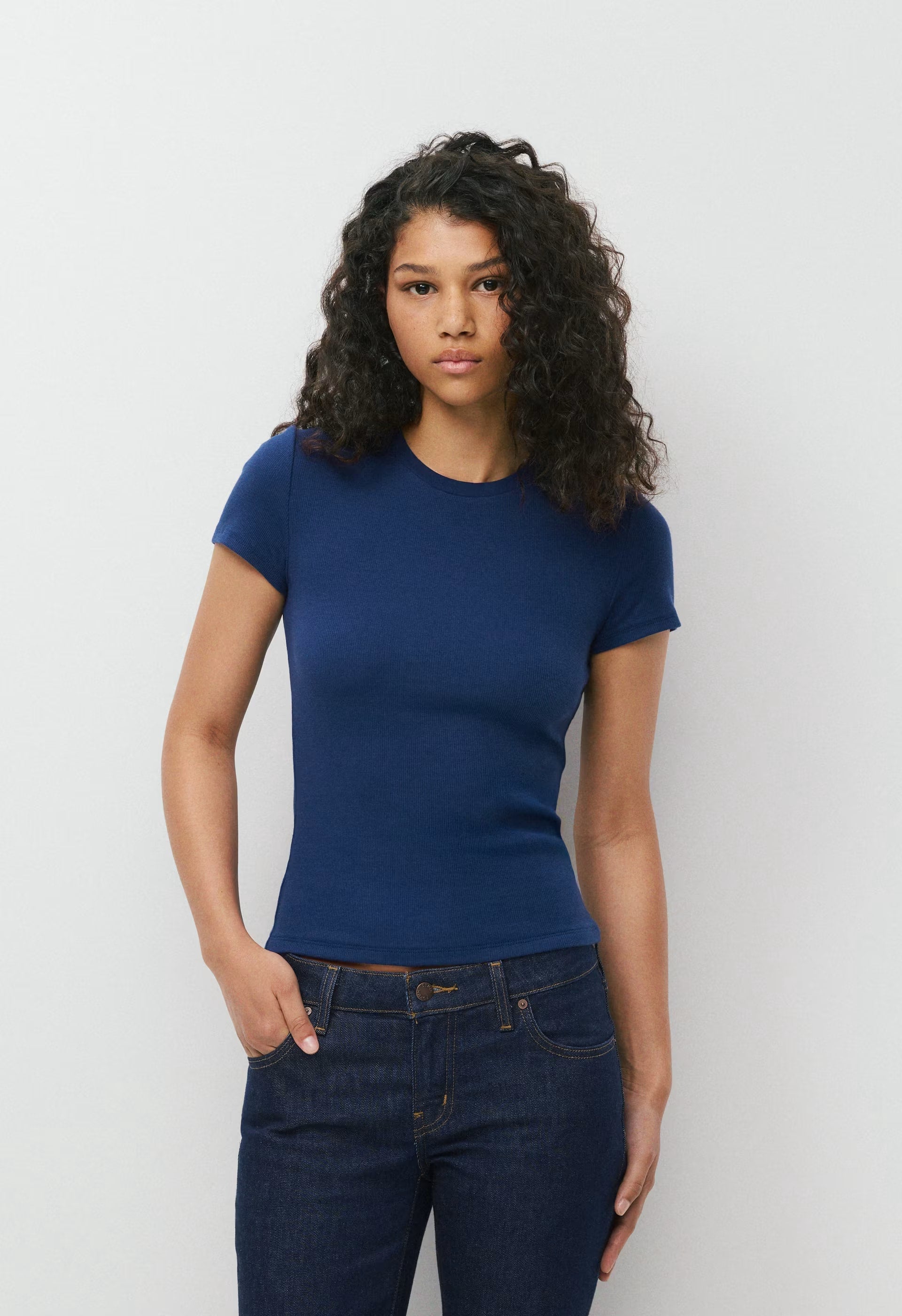 HomeStretch™ Rib Tune T-Shirt - BYRON BLUE