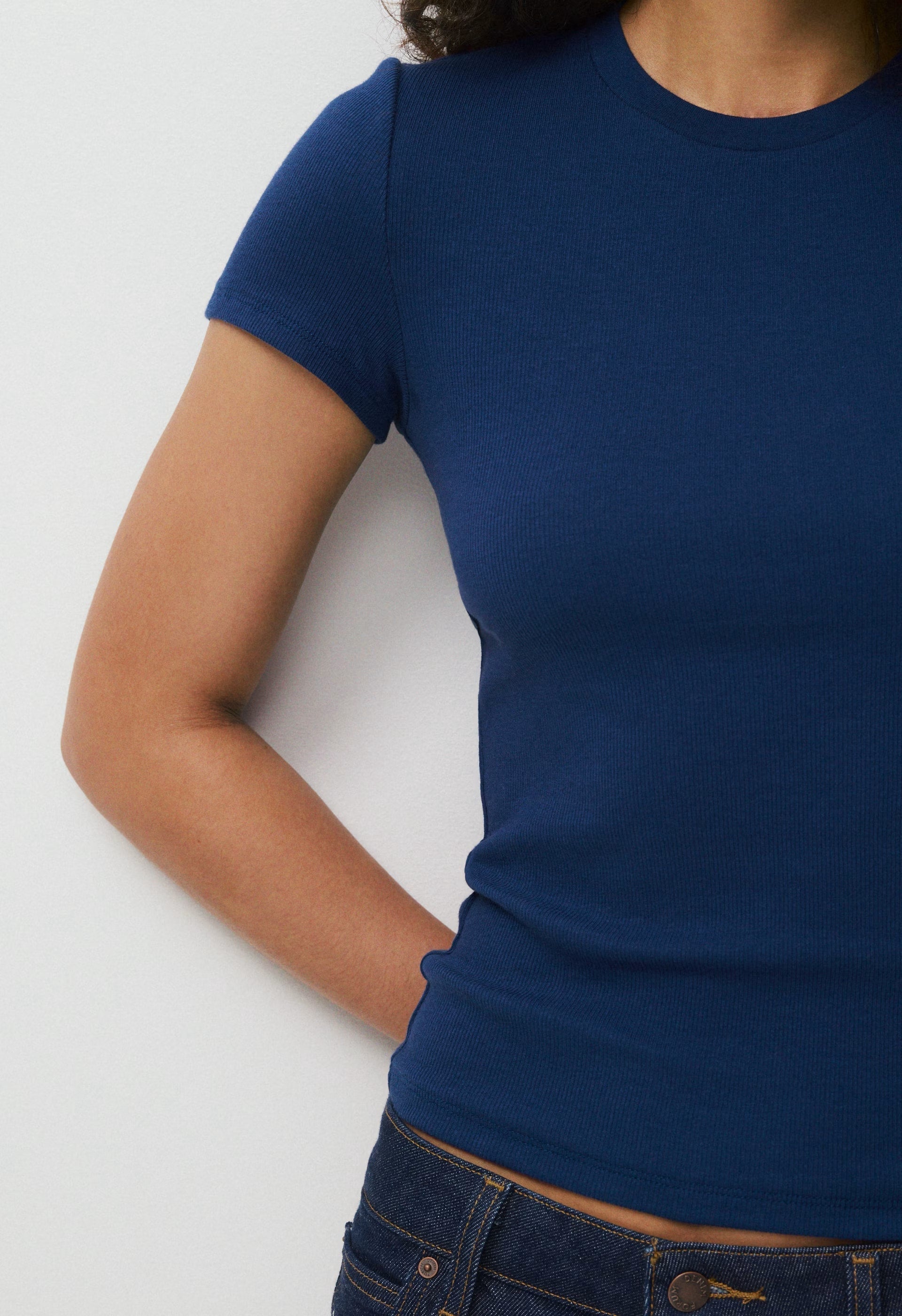 HomeStretch™ Rib Tune T-Shirt - BYRON BLUE