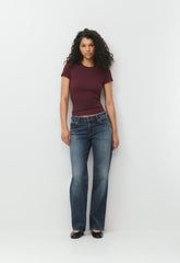HomeStretch™ Rib Tune T-Shirt - GALA PLUM