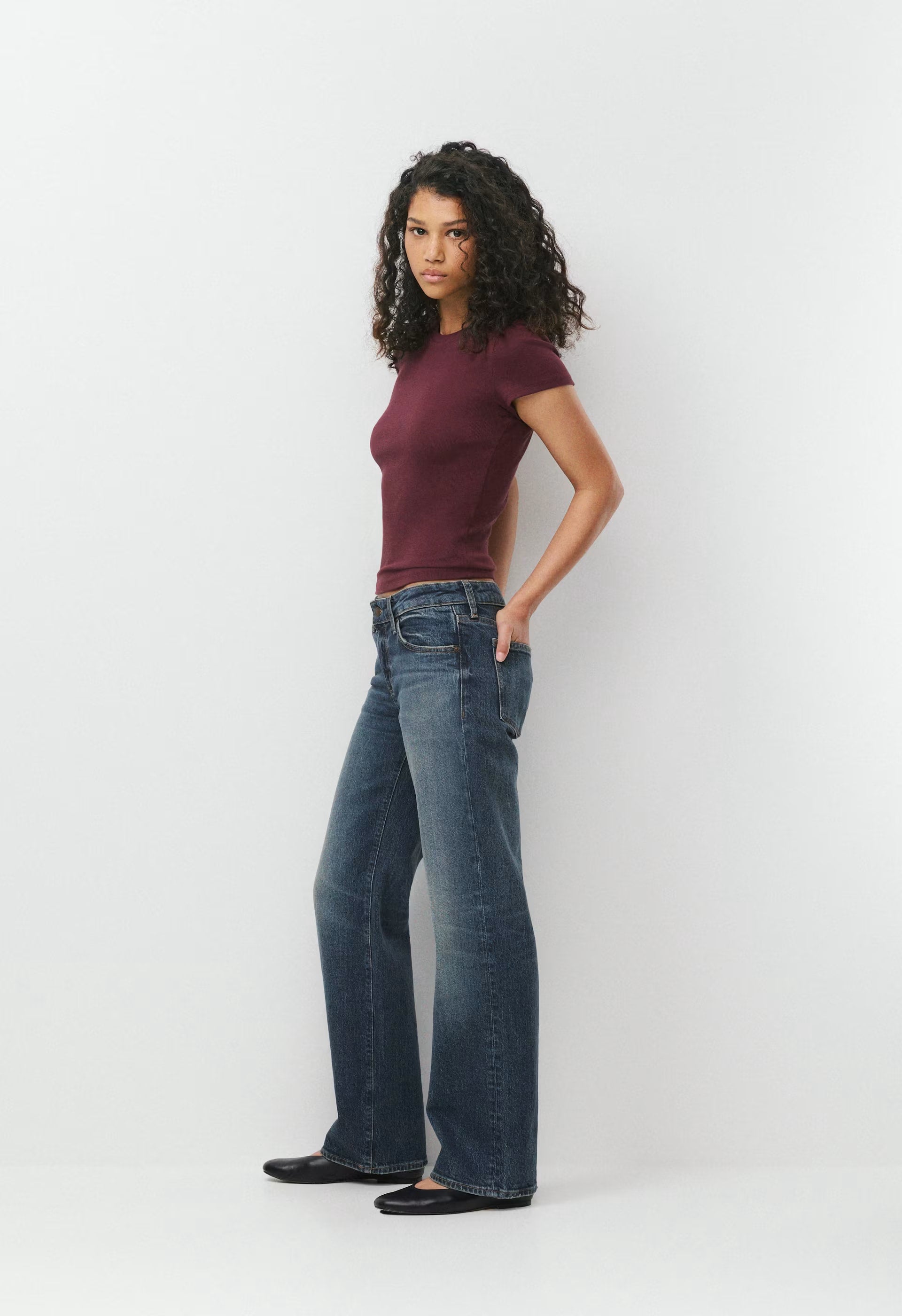 HomeStretch™ Rib Tune T-Shirt - GALA PLUM