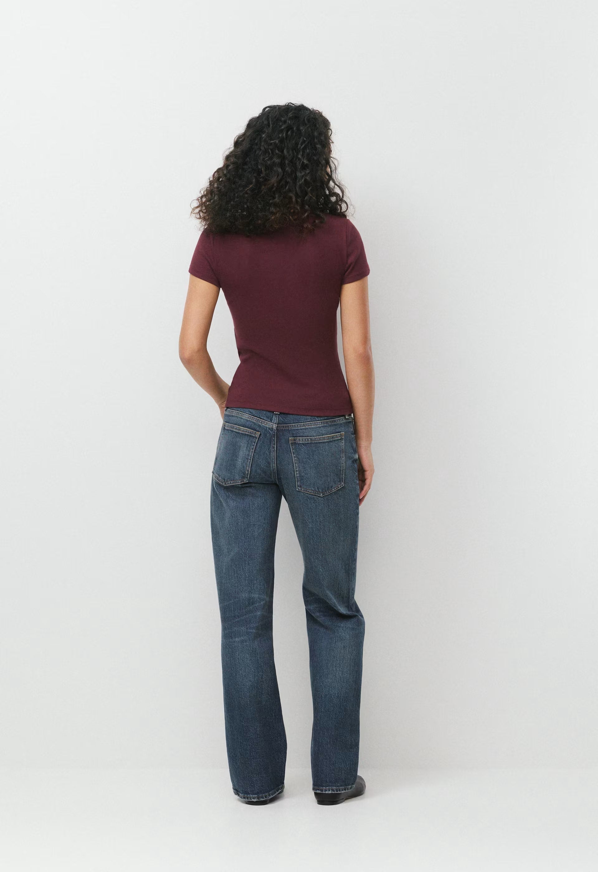 HomeStretch™ Rib Tune T-Shirt - GALA PLUM