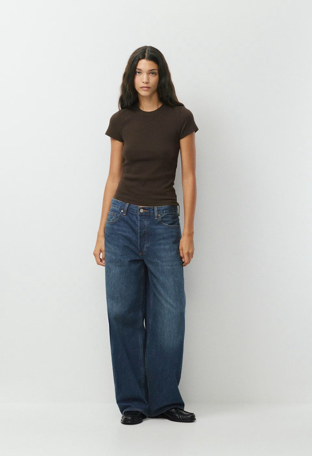 HomeStretch™ Rib Tune T-Shirt - CACAO NIB BROWN