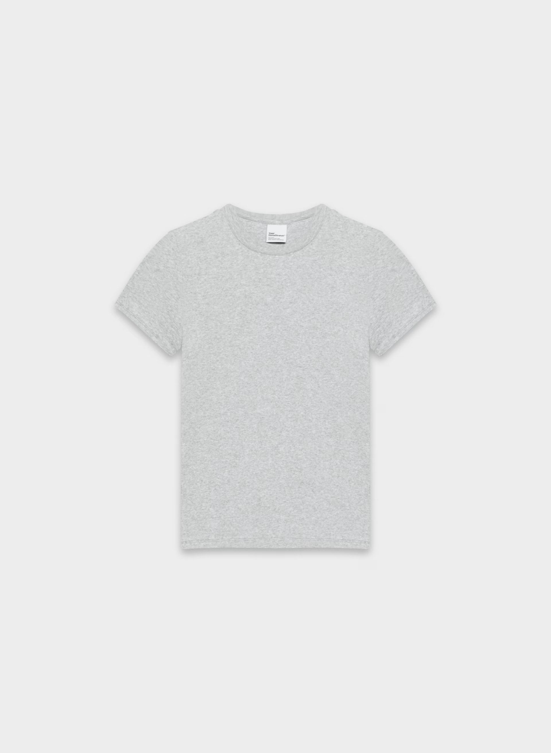 HomeStretch™ Rib Tune T-Shirt - HEATHER CHROME