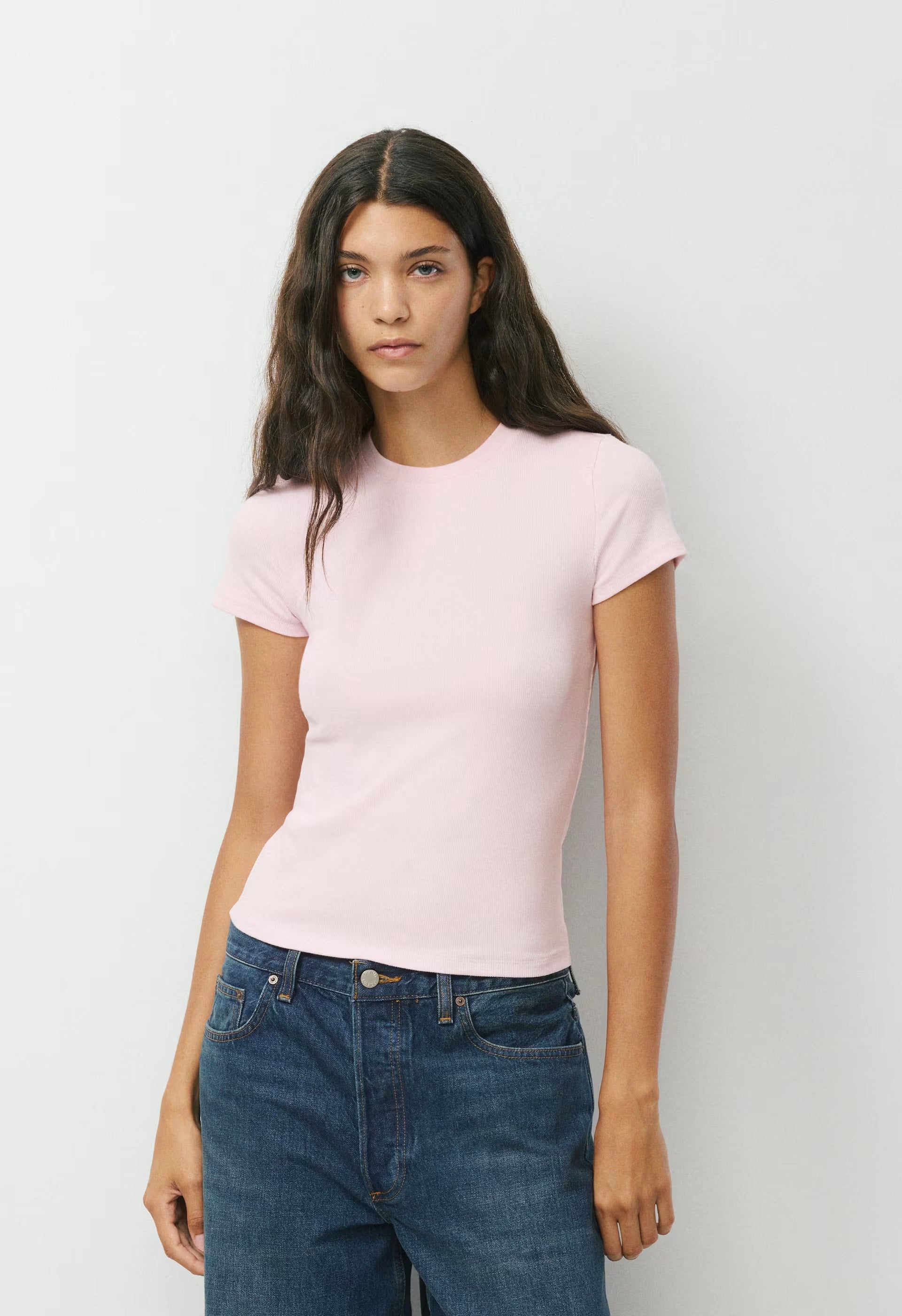 HomeStretch™ Rib Tune T-Shirt - MAGNOLIA