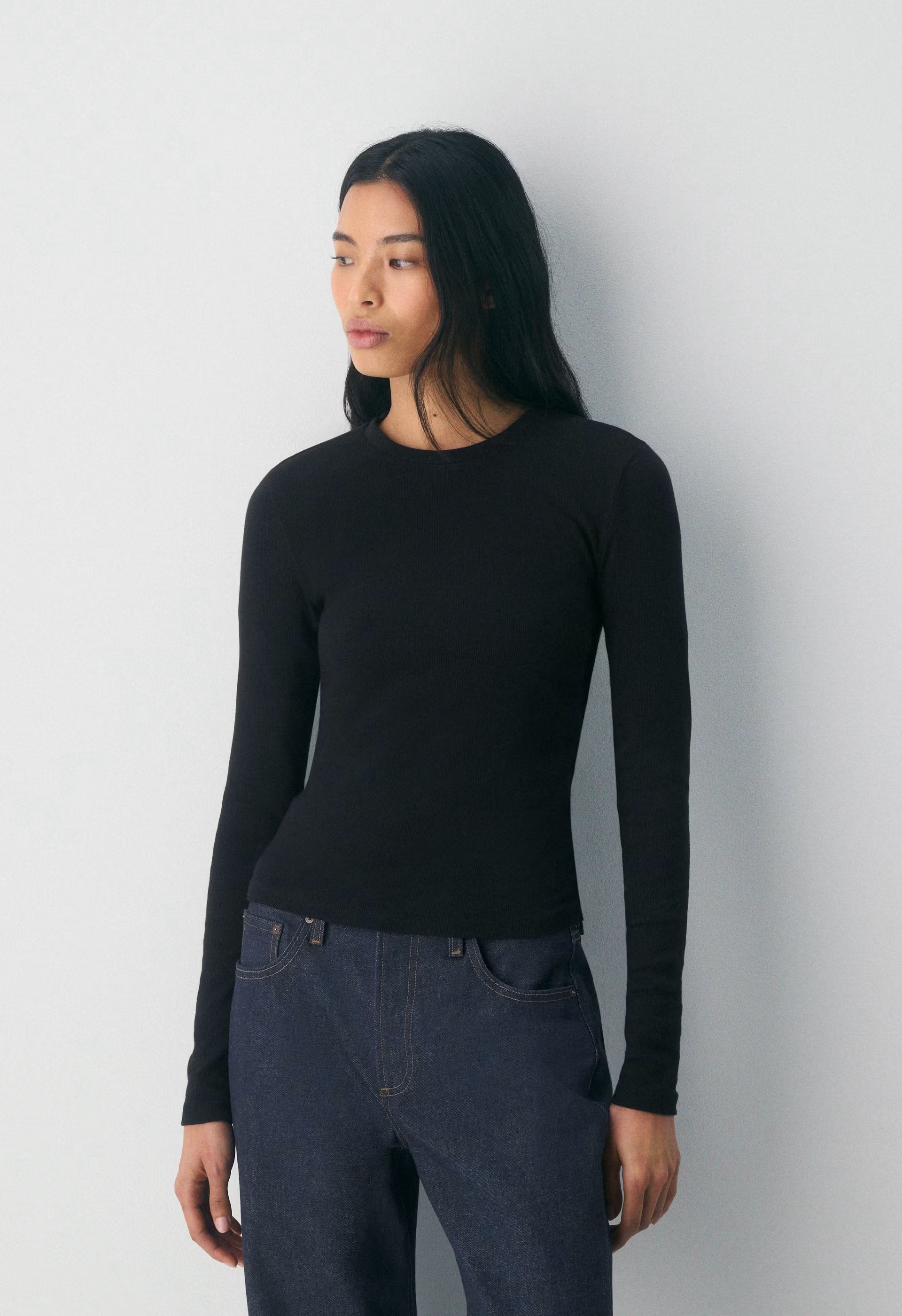HomeStretch™ Rib Solo Longsleeve - BLACK