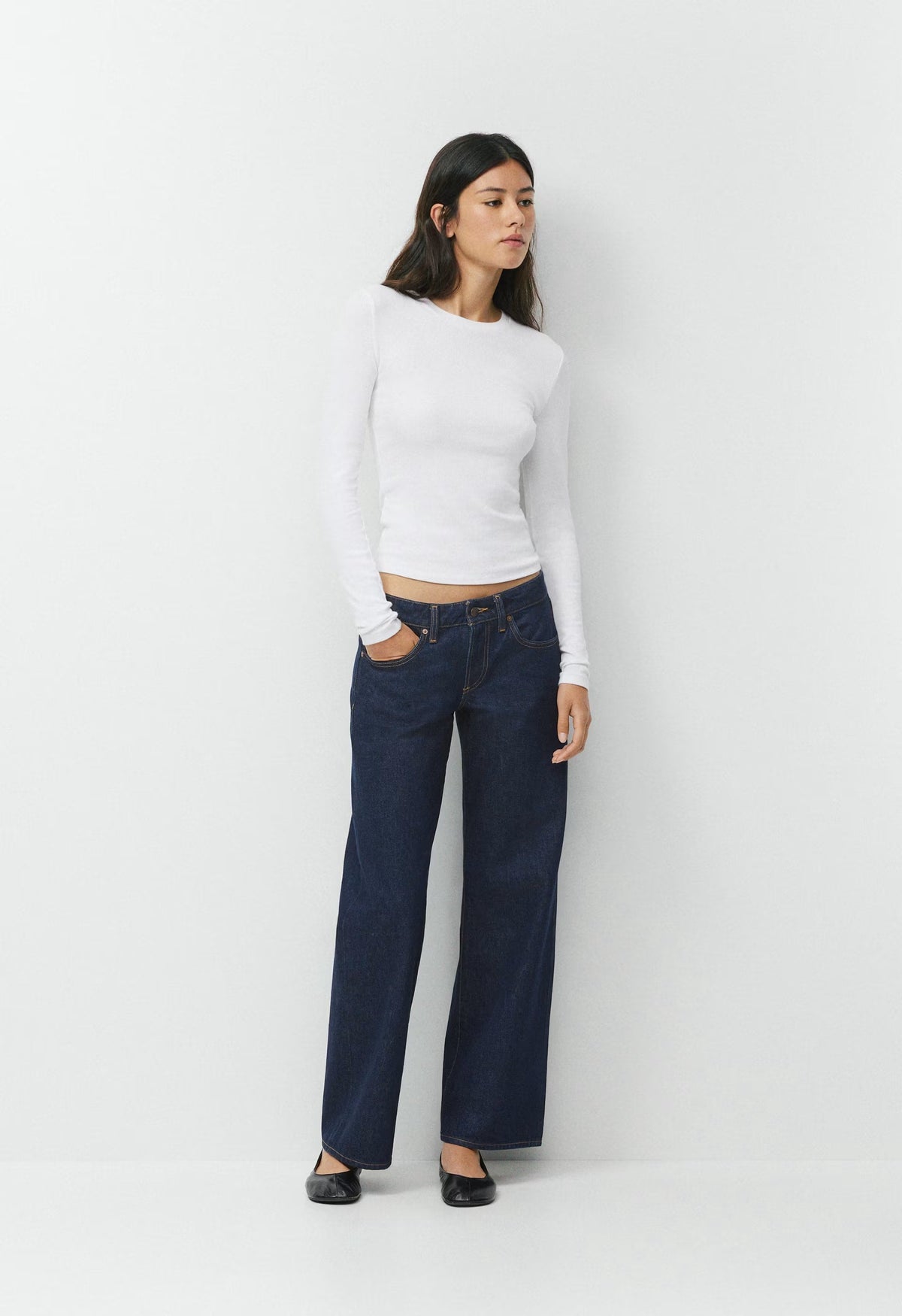 HomeStretch™ Rib Solo Longsleeve - WHITE