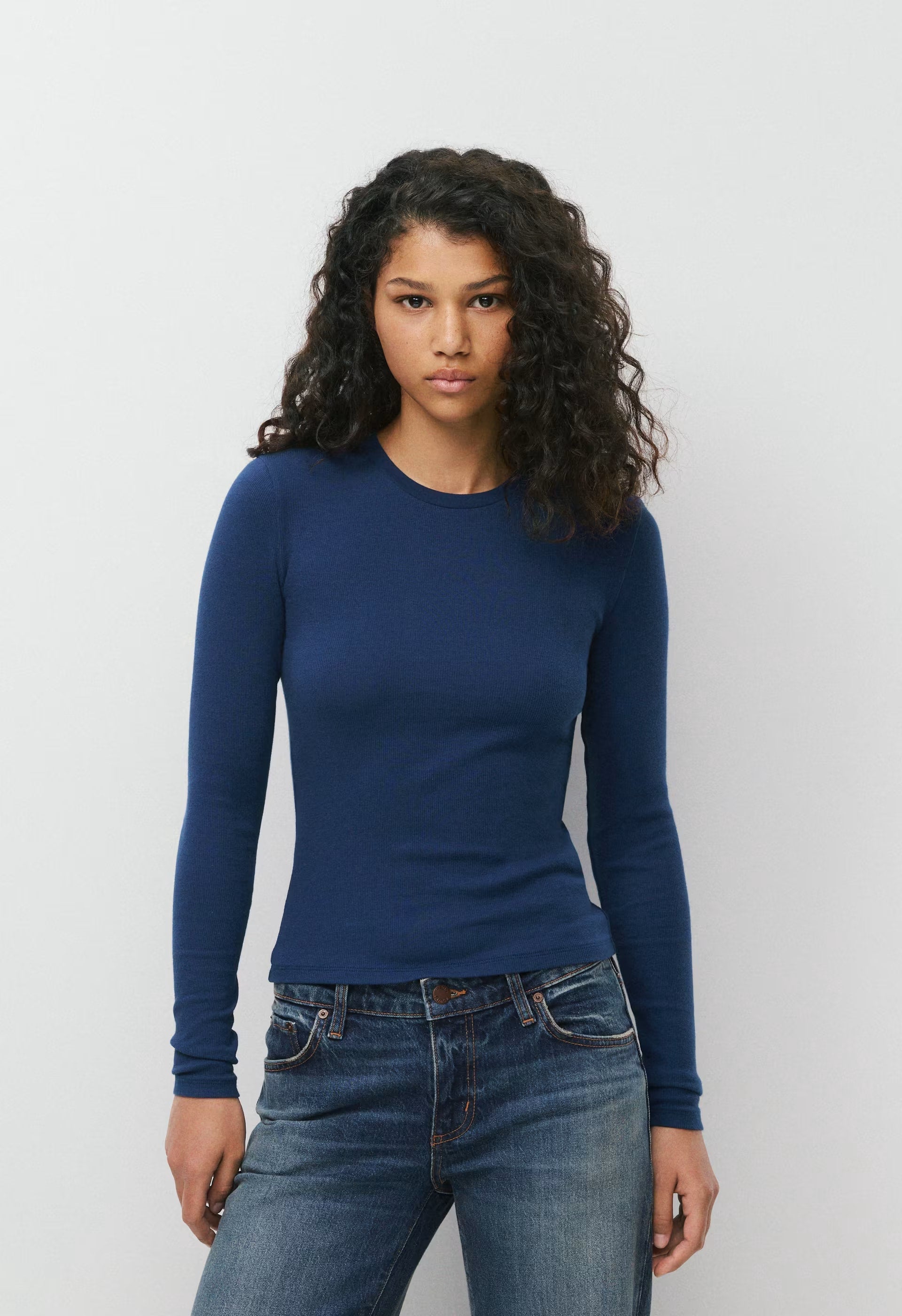 HomeStretch™ Rib Solo Longsleeve - BYRON BLUE