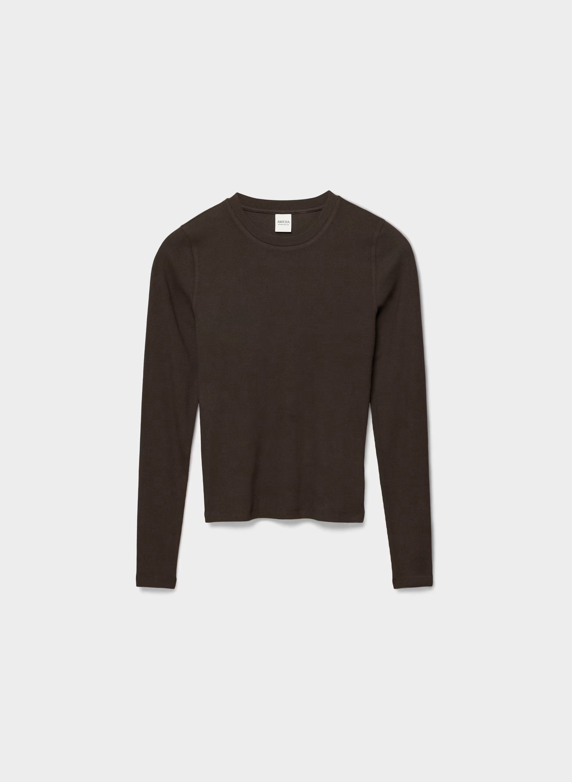 HomeStretch™ Rib Solo Longsleeve - CACAO NIB BROWN