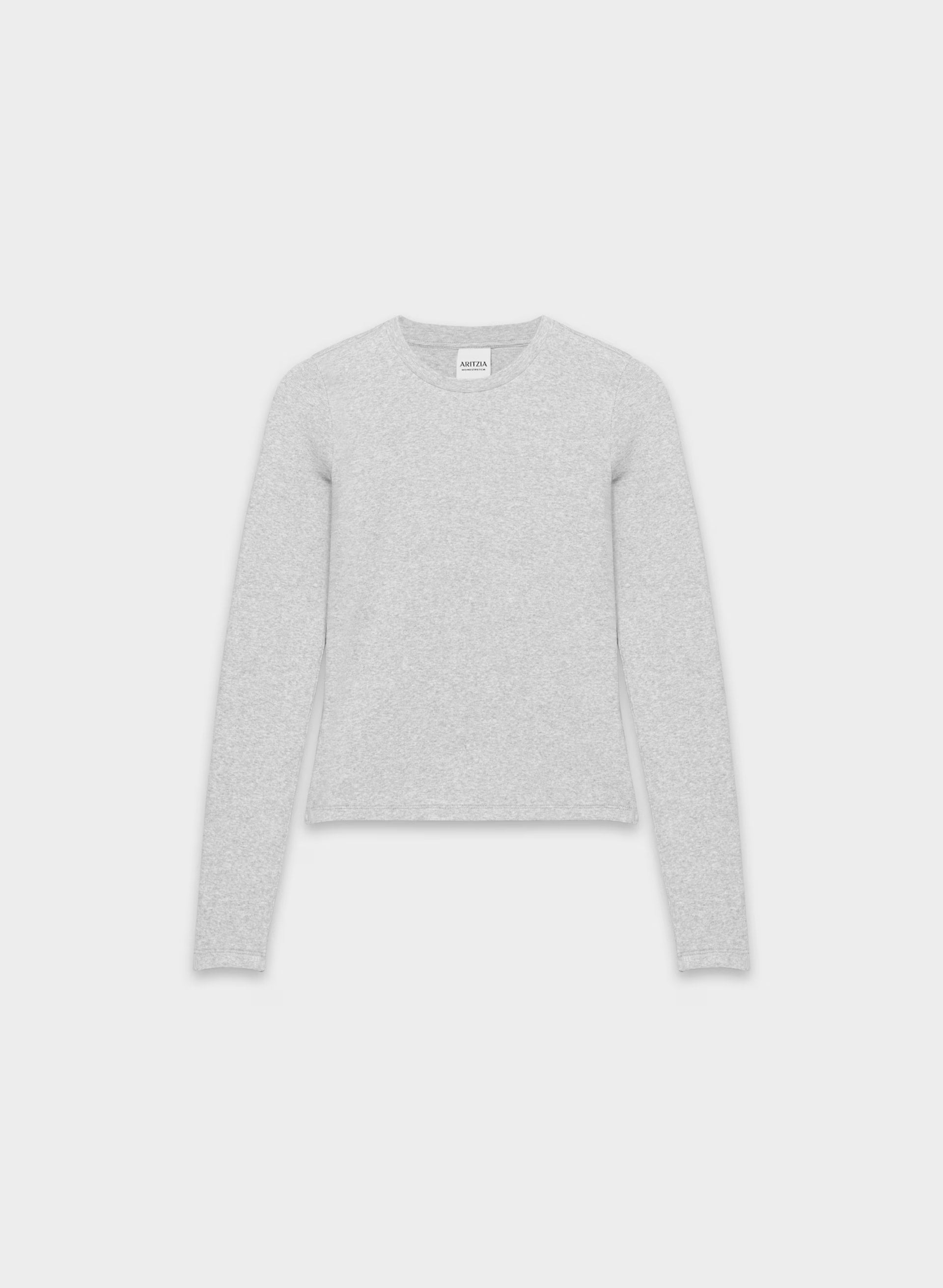 HomeStretch™ Rib Solo Longsleeve - HEATHER CHROME
