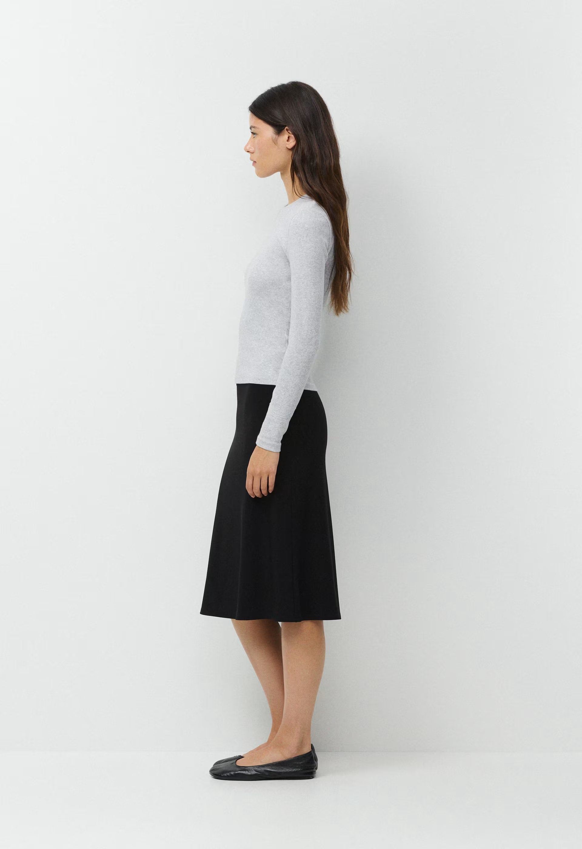 HomeStretch™ Rib Solo Longsleeve - HEATHER CHROME