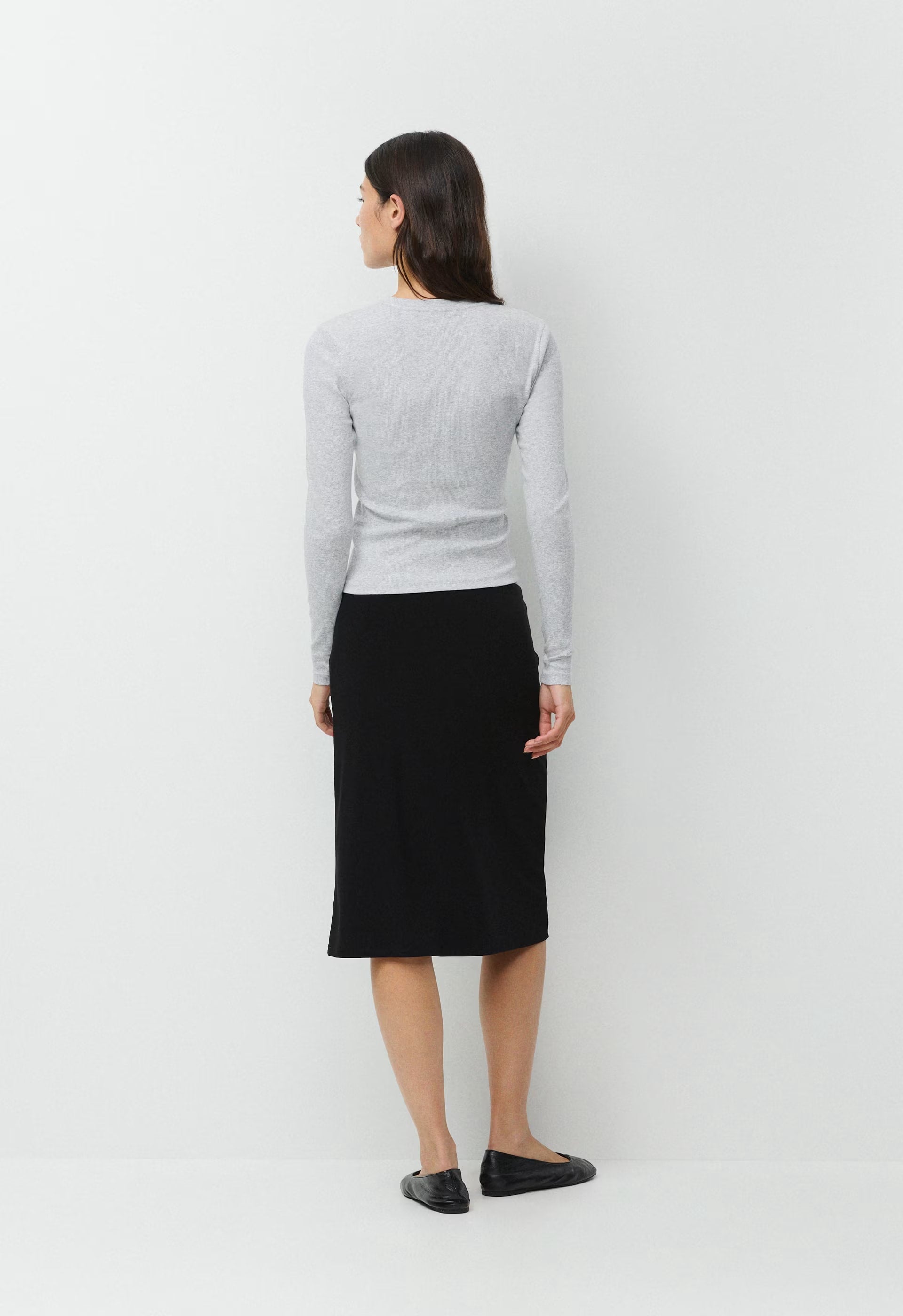 HomeStretch™ Rib Solo Longsleeve - HEATHER CHROME