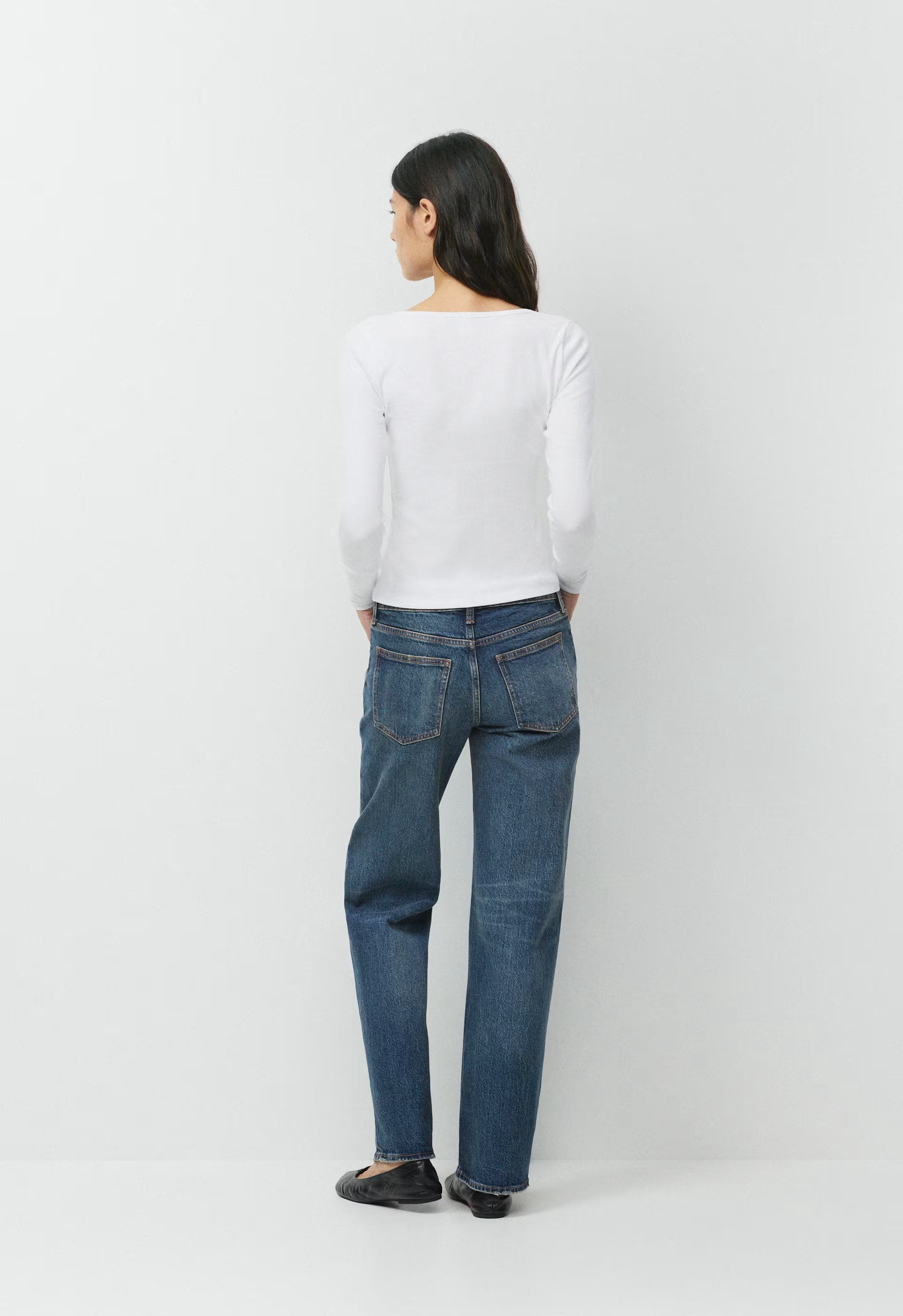 HomeStretch™ Rib Equalizer Longsleeve - WHITE