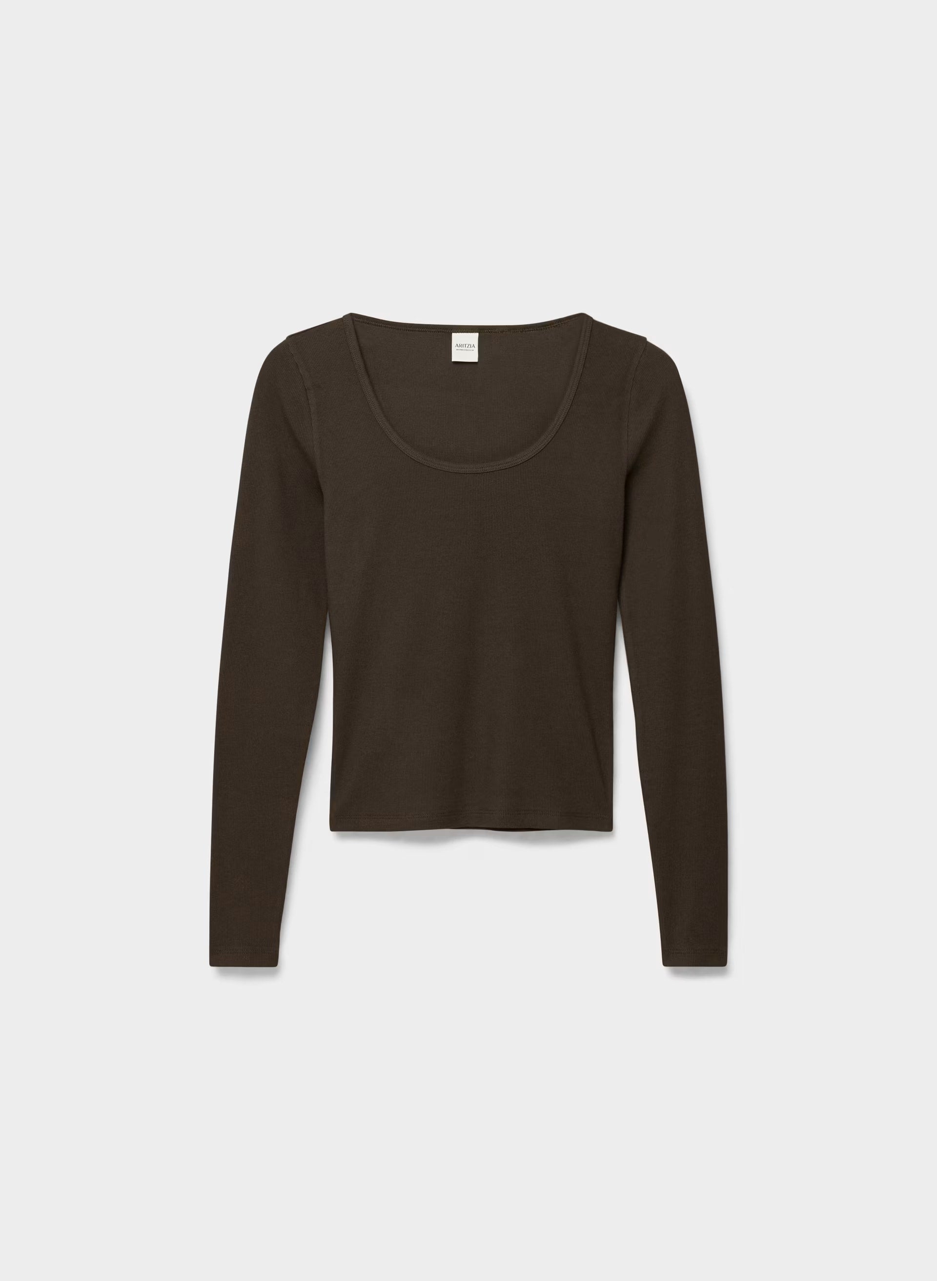HomeStretch™ Rib Equalizer Longsleeve - CACAO NIB BROWN