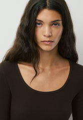 HomeStretch™ Rib Equalizer Longsleeve - CACAO NIB BROWN