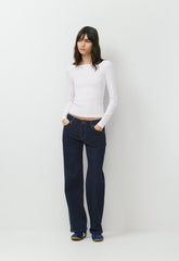 HomeStretch™ Rib Airwave Longsleeve - WHITE
