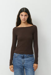HomeStretch™ Rib Airwave Longsleeve - RICH MOCHA BROWN