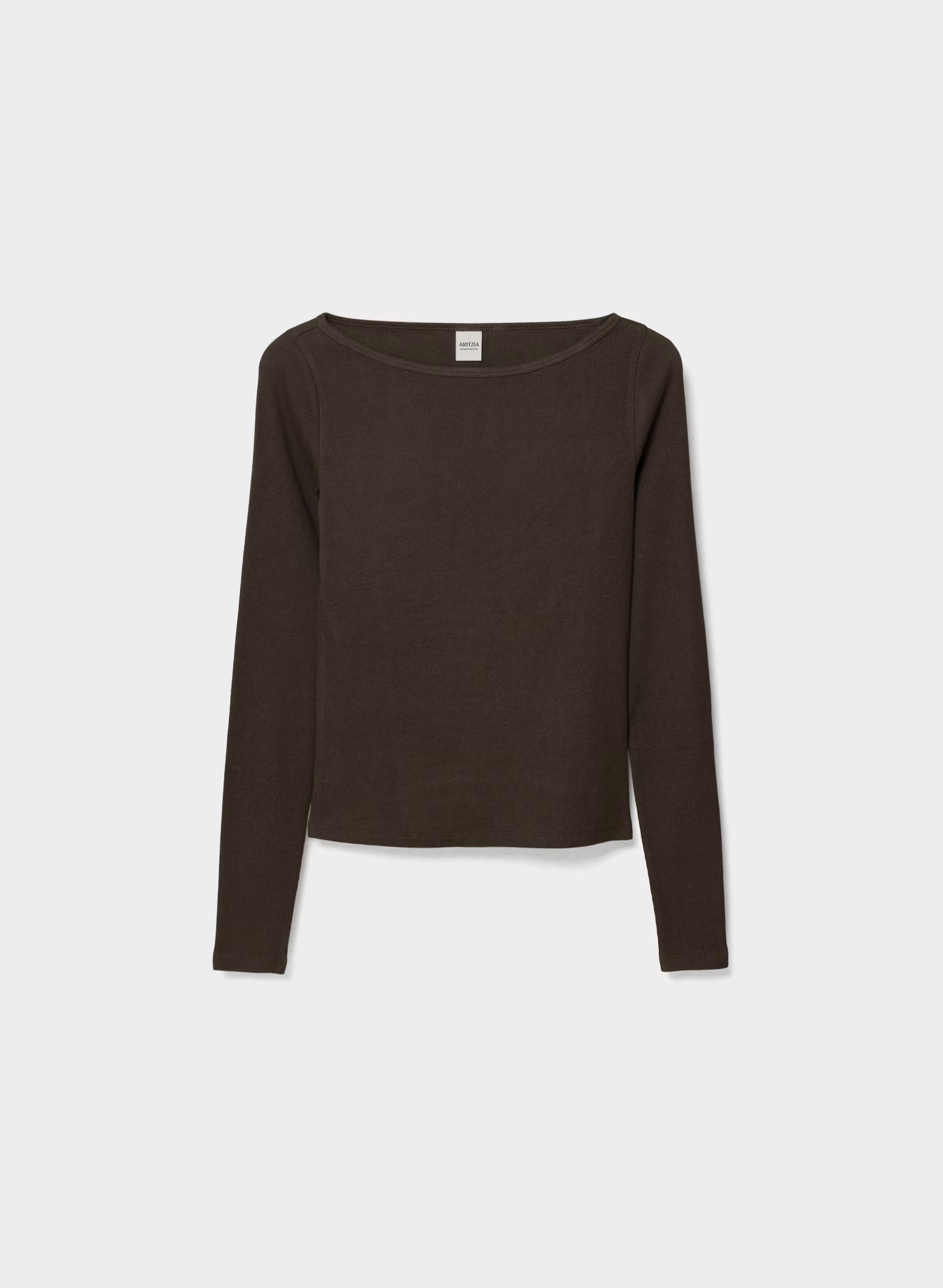 HomeStretch™ Rib Airwave Longsleeve - CACAO NIB BROWN