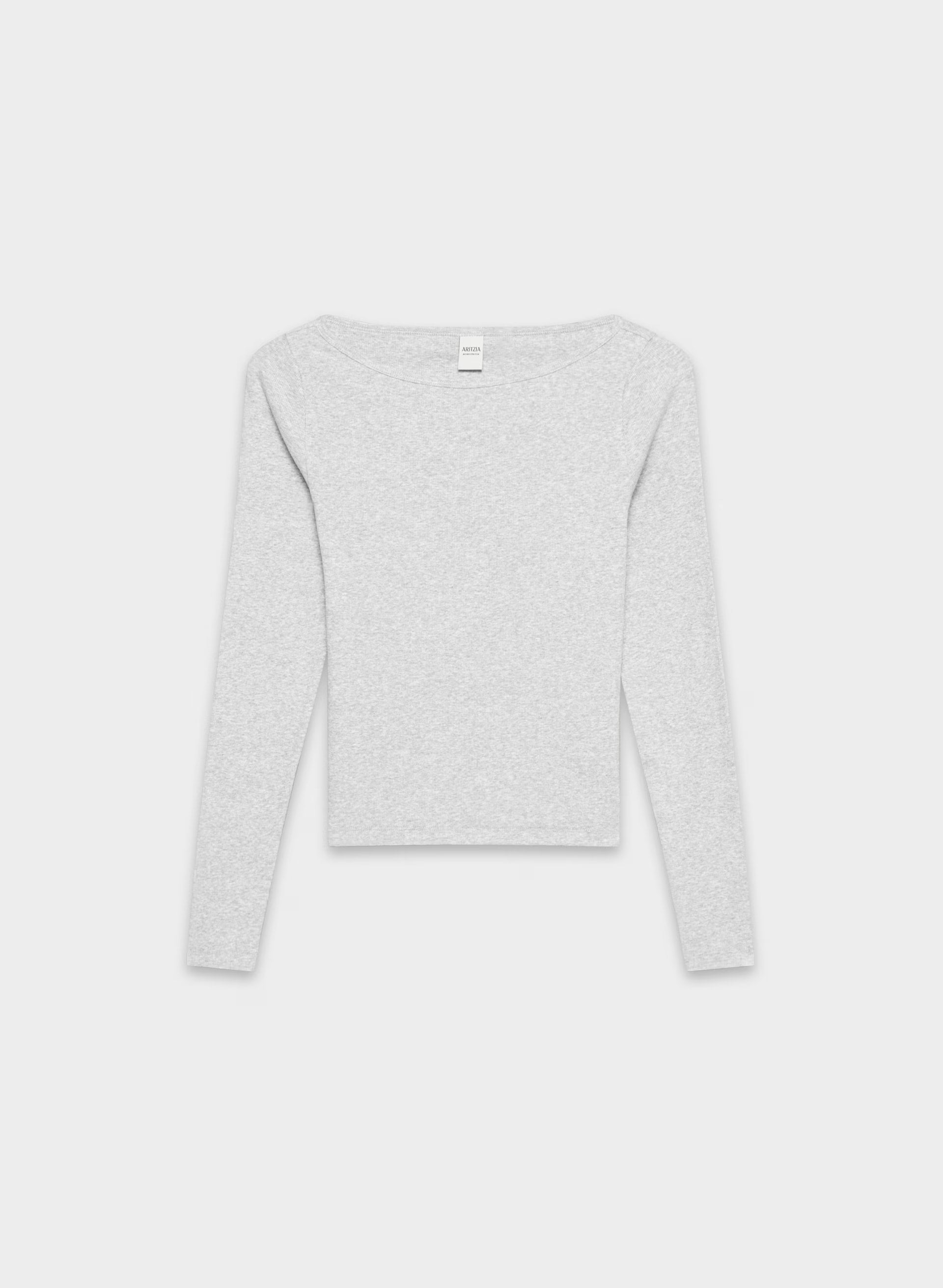 HomeStretch™ Rib Airwave Longsleeve - HEATHER CHROME