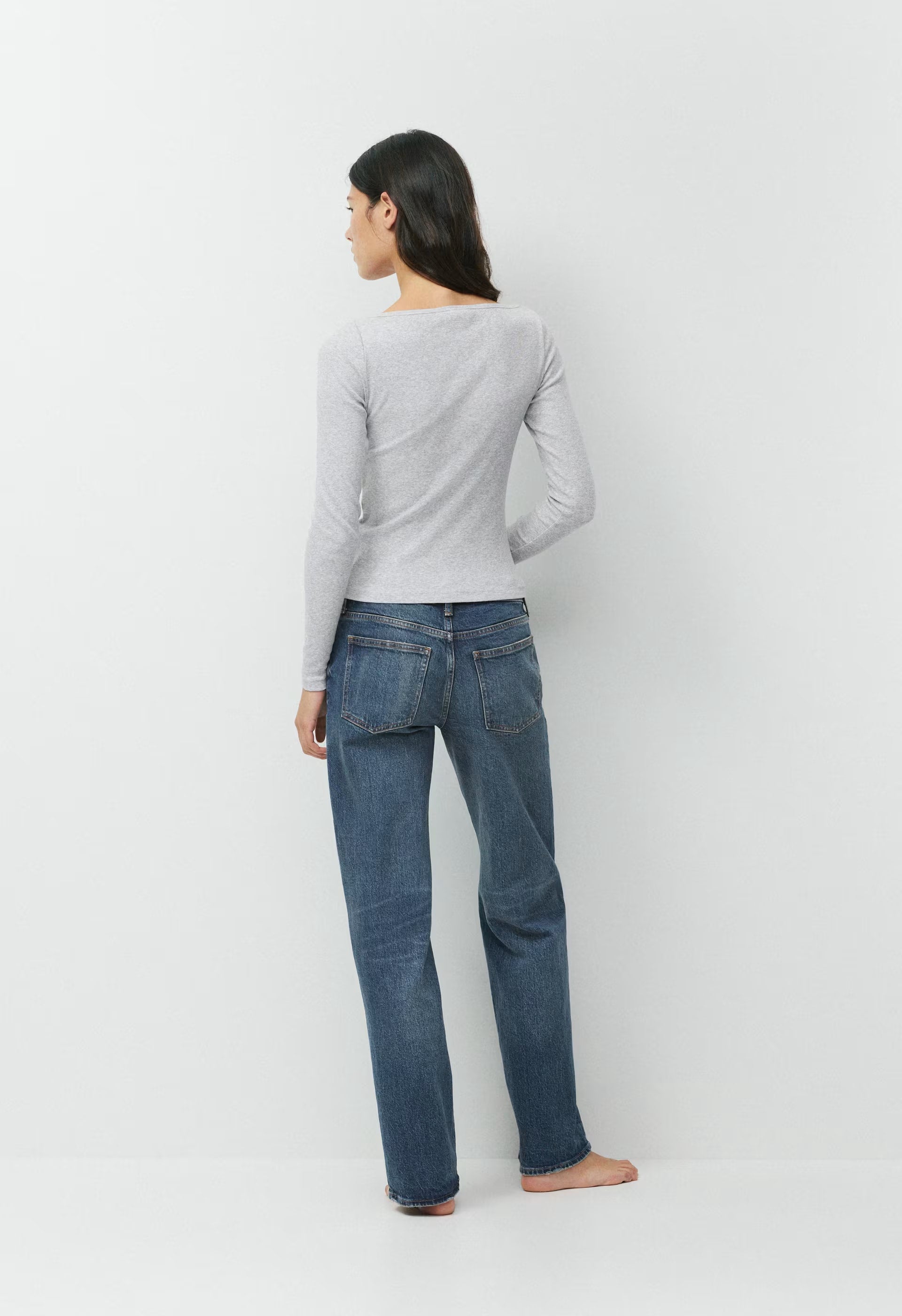HomeStretch™ Rib Airwave Longsleeve - HEATHER CHROME