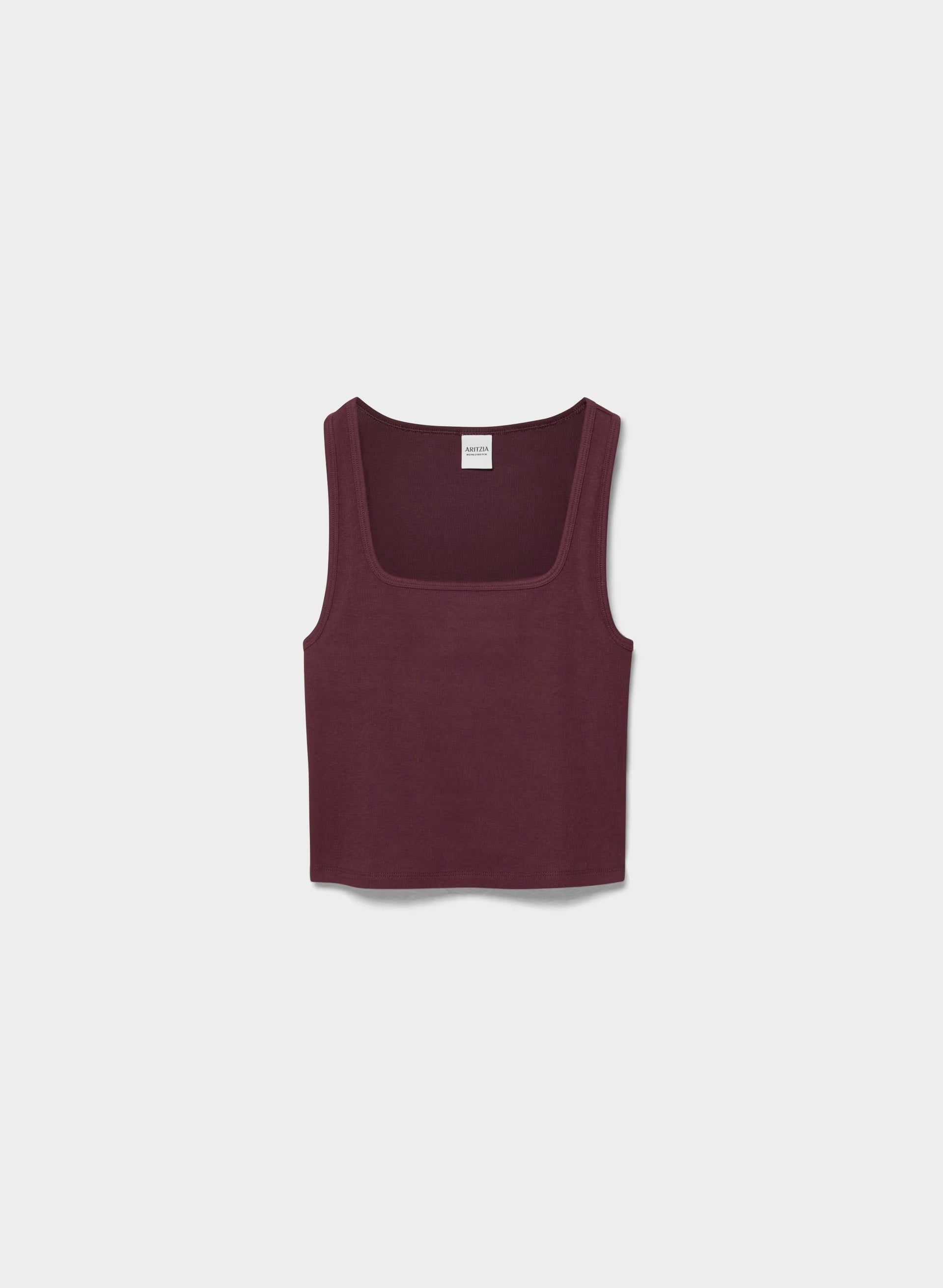 HomeStretch™ Rib Frequency Waist Tank - GALA PLUM