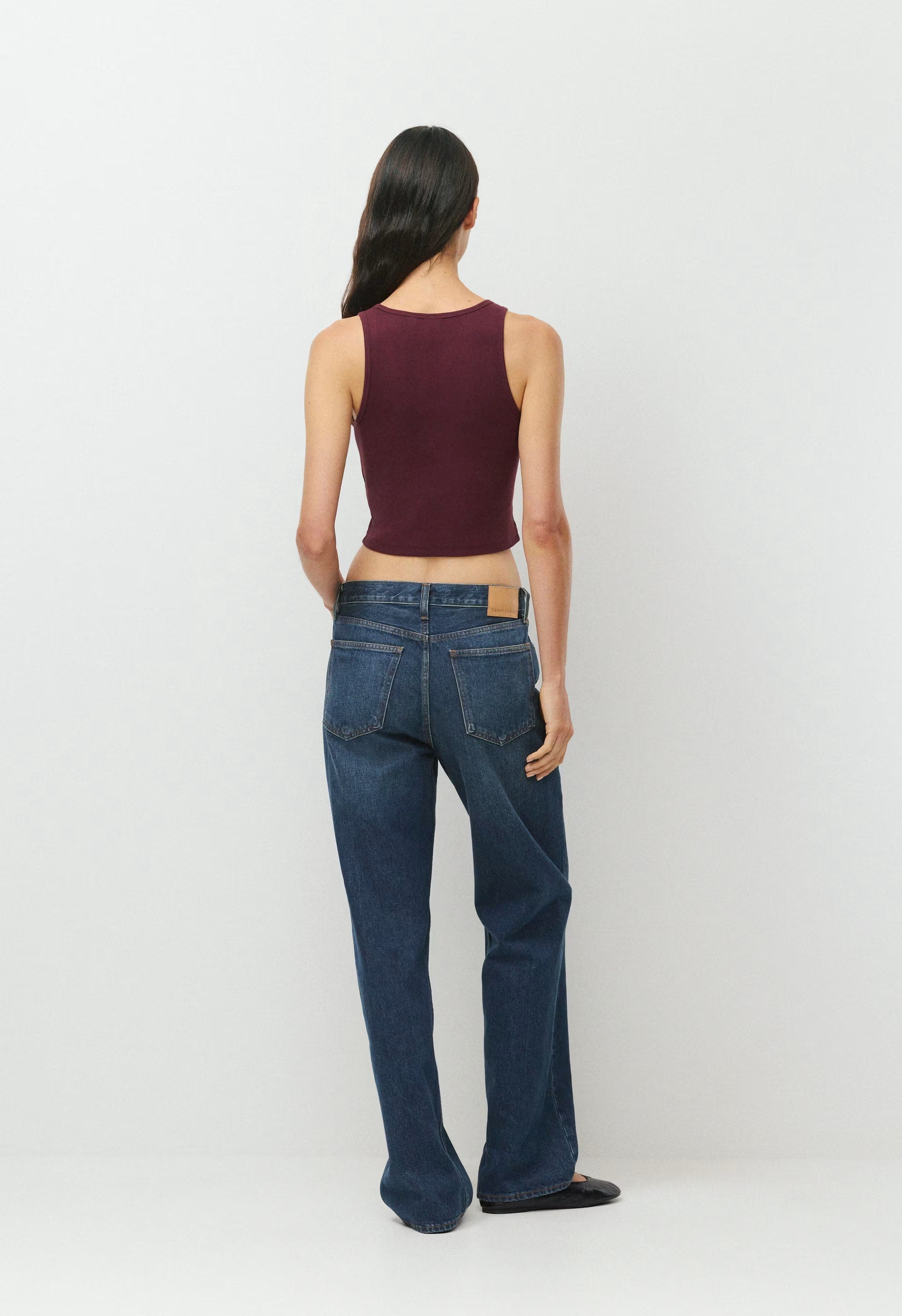 HomeStretch™ Rib Frequency Waist Tank - GALA PLUM