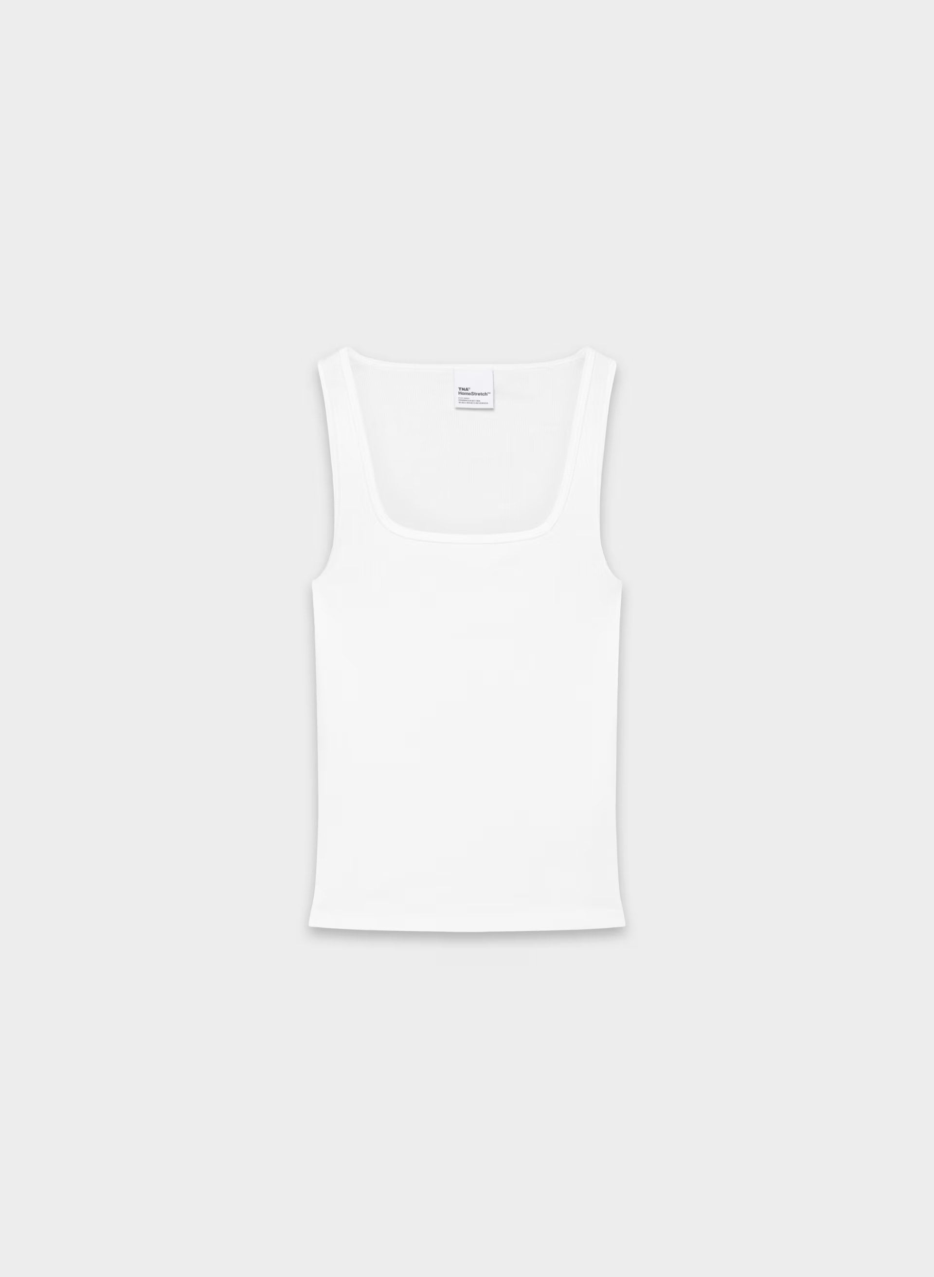 HomeStretch™ Rib Frequency Tank - WHITE