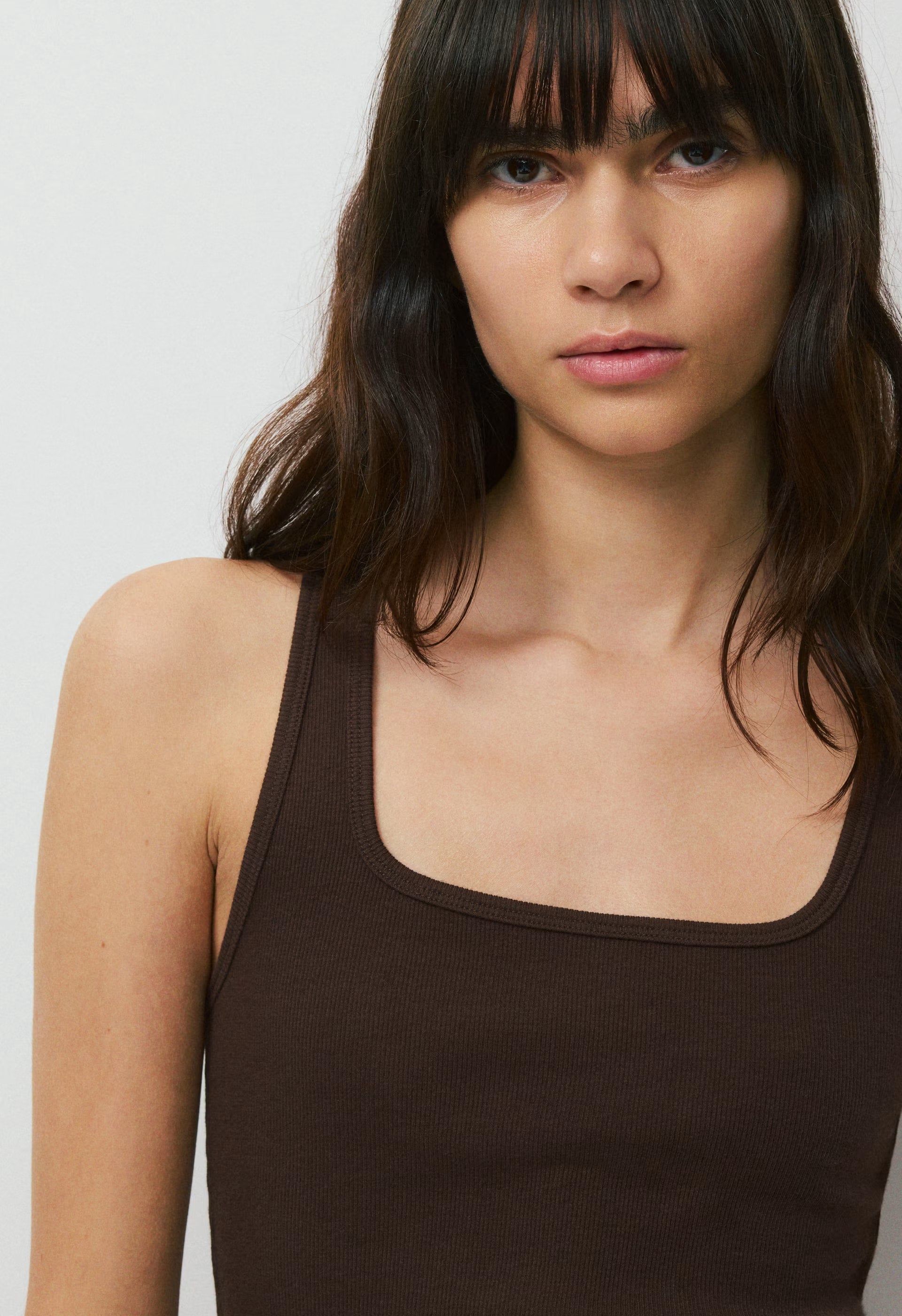HomeStretch™ Rib Frequency Tank - RICH MOCHA BROWN