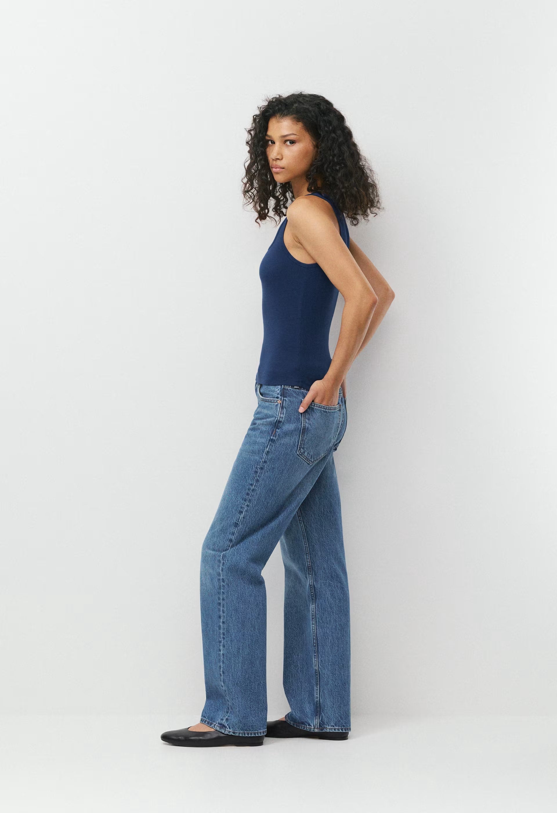 HomeStretch™ Rib Frequency Tank - BYRON BLUE