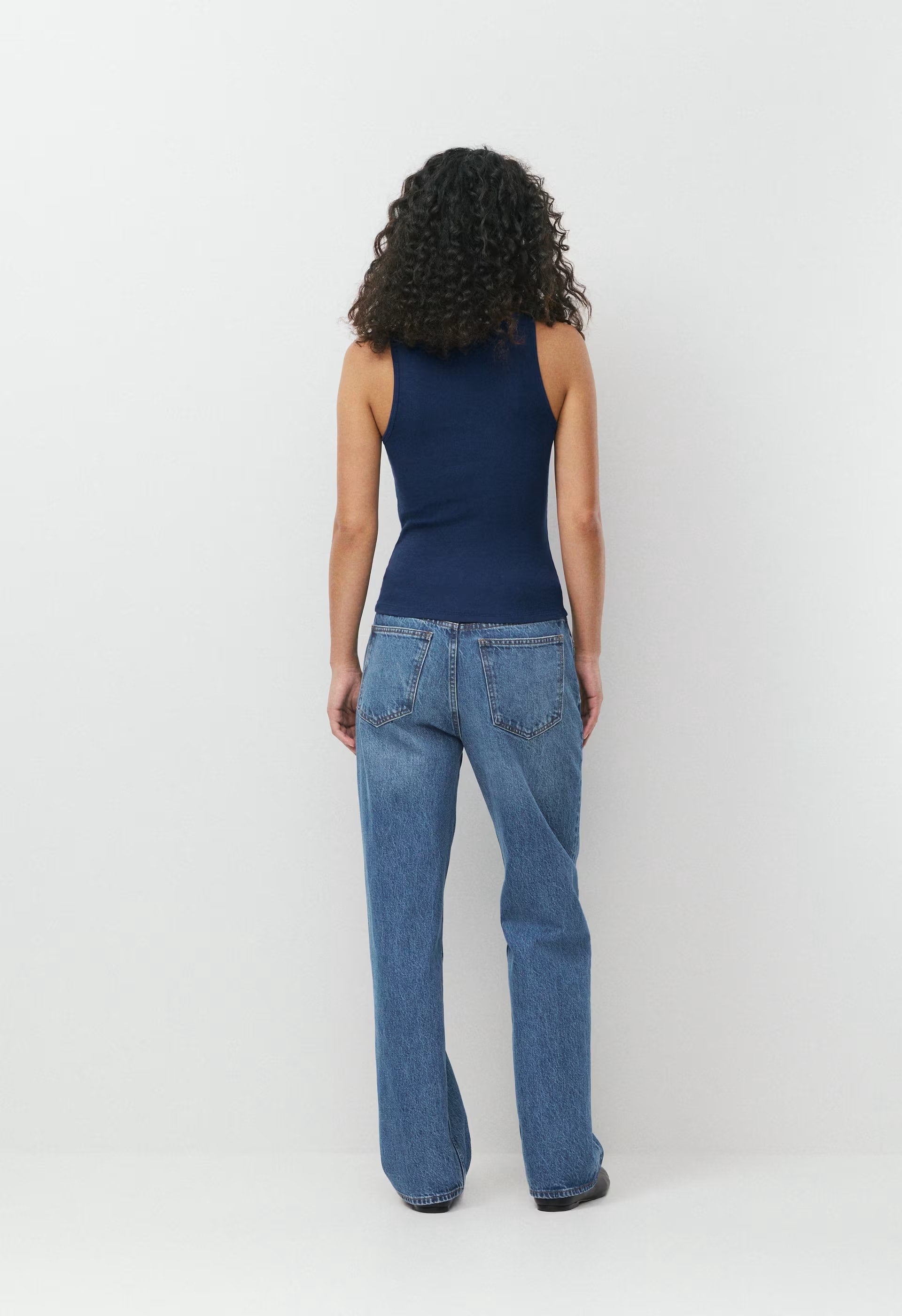 HomeStretch™ Rib Frequency Tank - BYRON BLUE