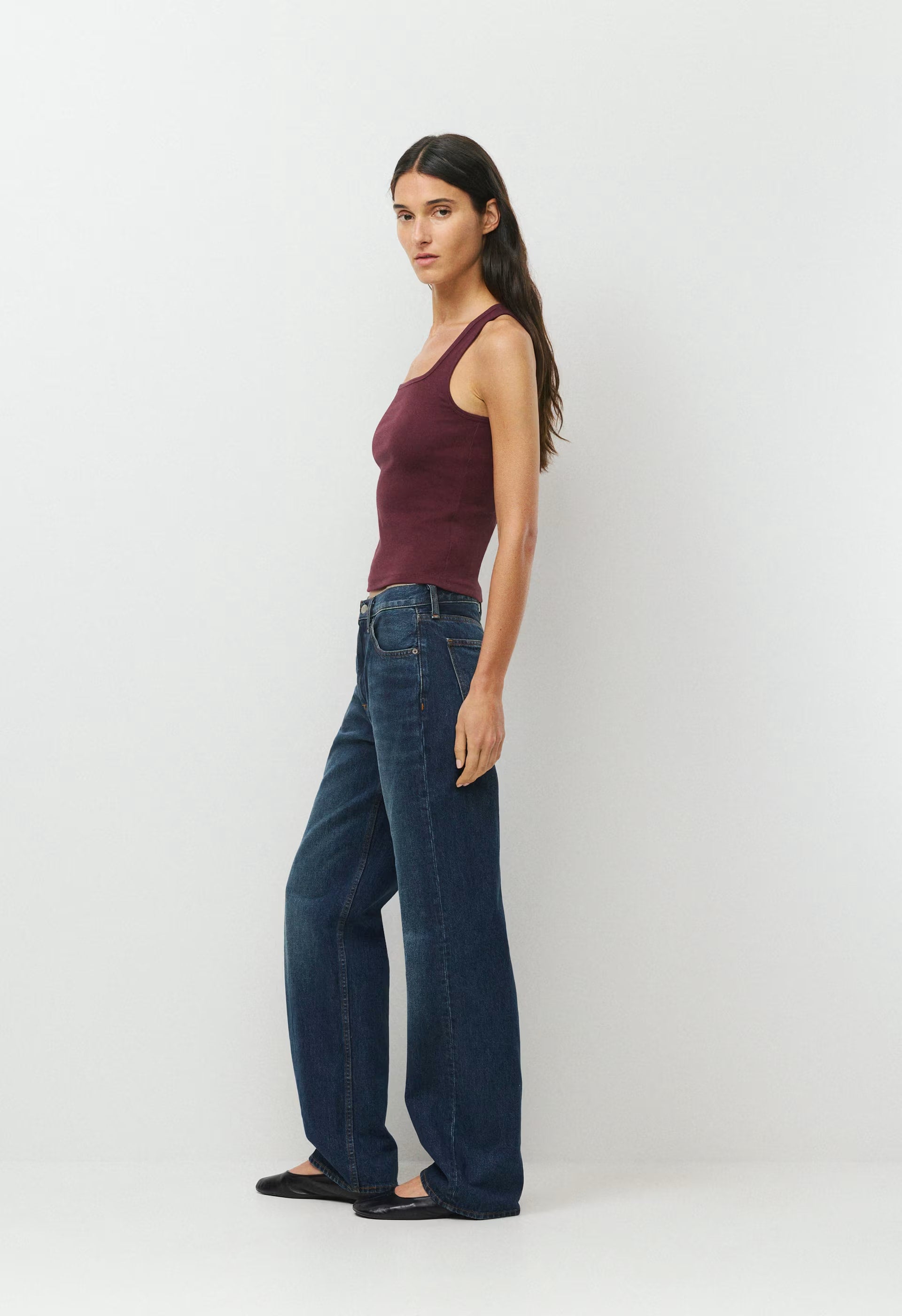 HomeStretch™ Rib Frequency Tank - GALA PLUM