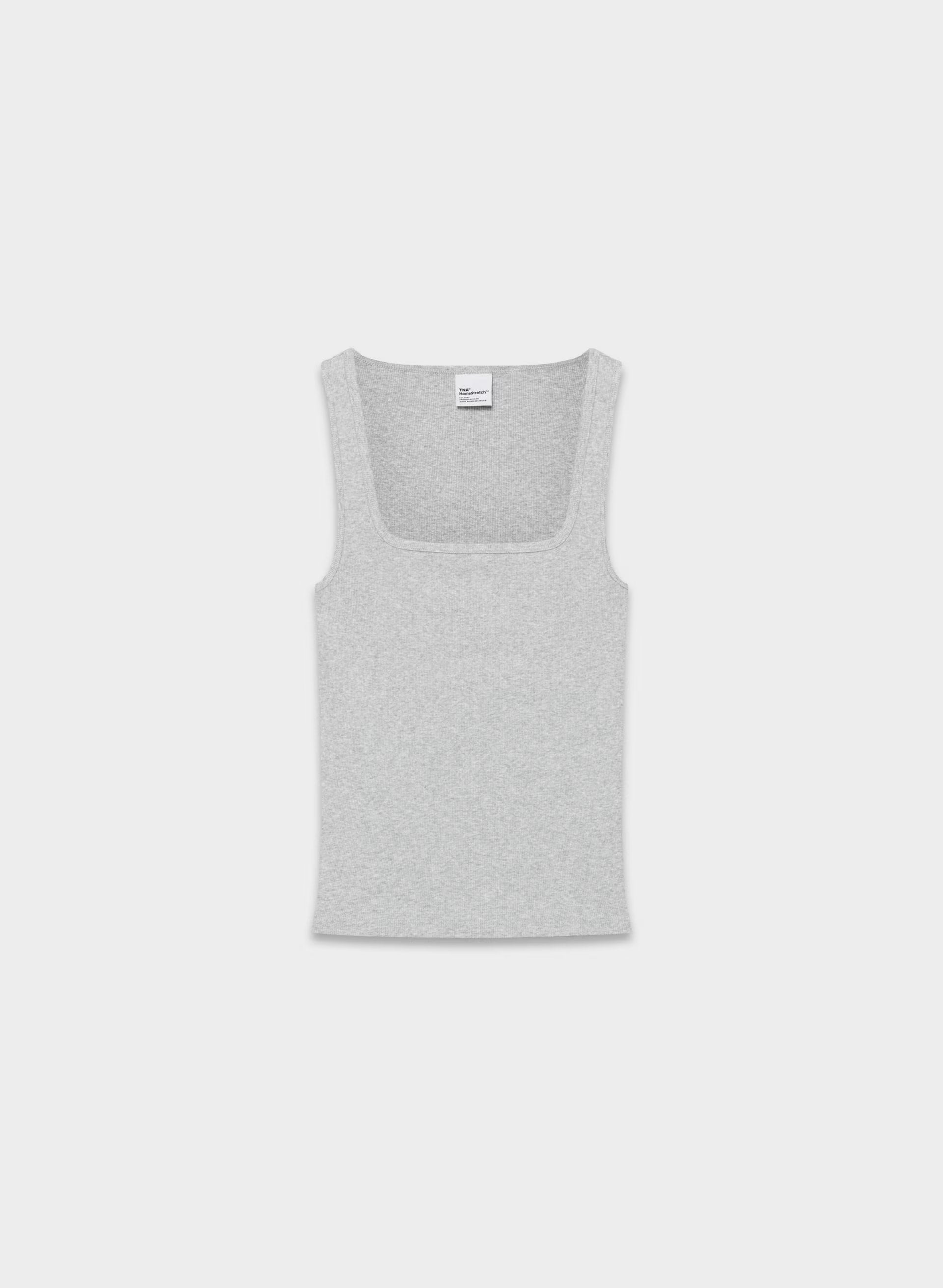 HomeStretch™ Rib Frequency Tank - HEATHER CHROME