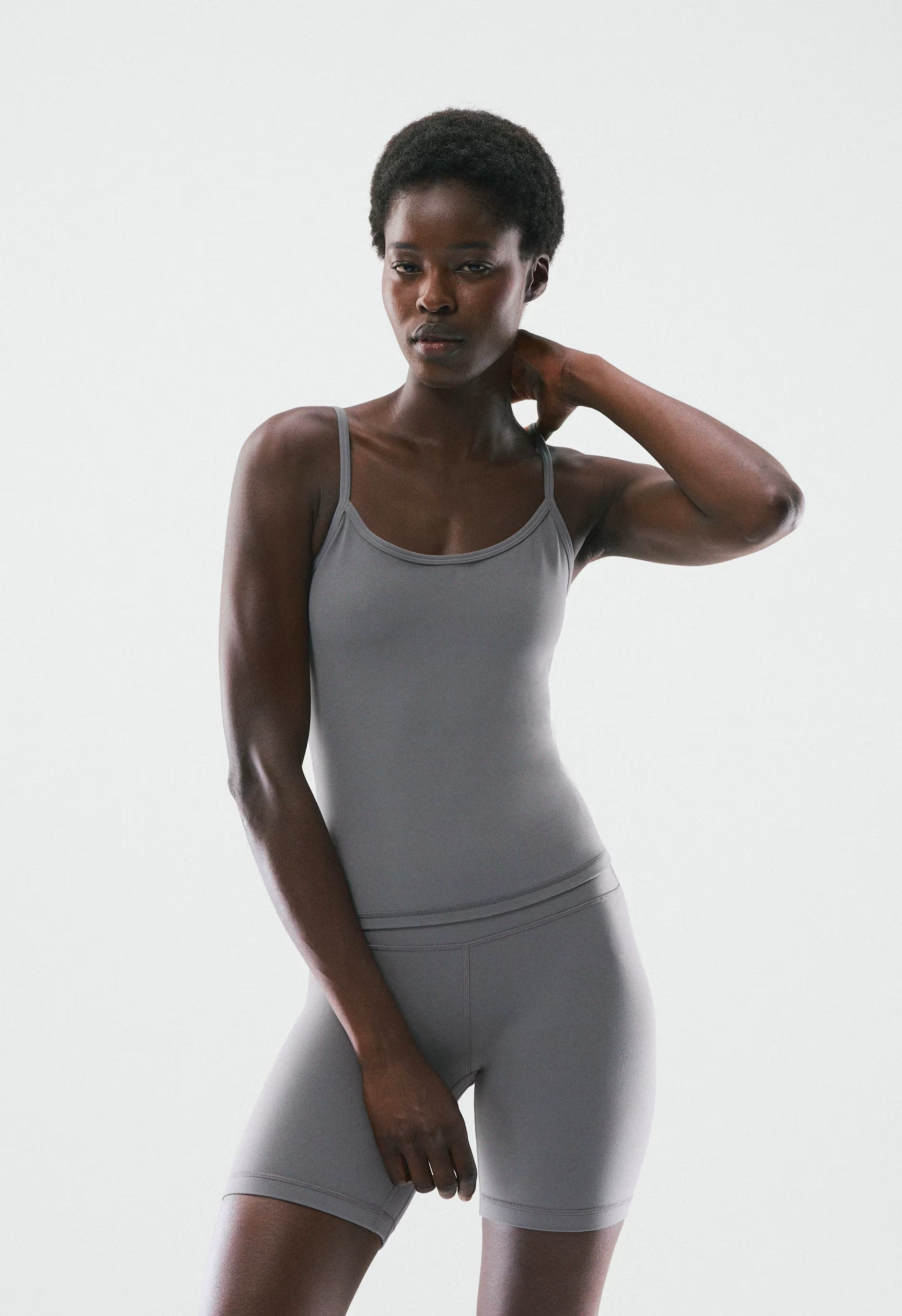 BUTTER Essential Cami Tank - DARK GREY