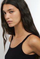 HomeStretch™ Rib Spectrum Cami Tank - BLACK