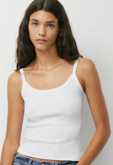 HomeStretch™ Rib Spectrum Cami Tank - WHITE