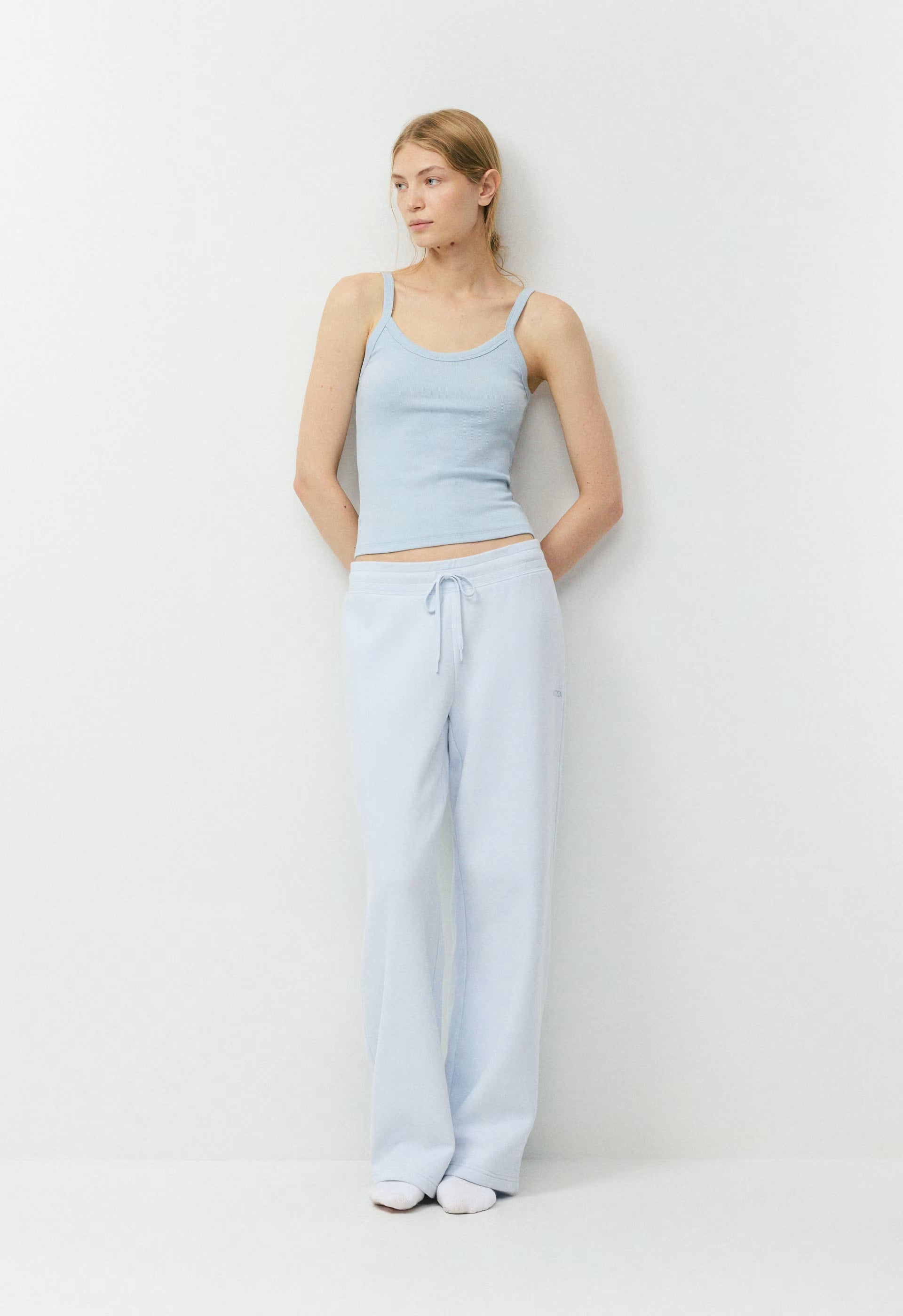 HomeStretch™ Rib Spectrum Cami Tank - DEW BLUE
