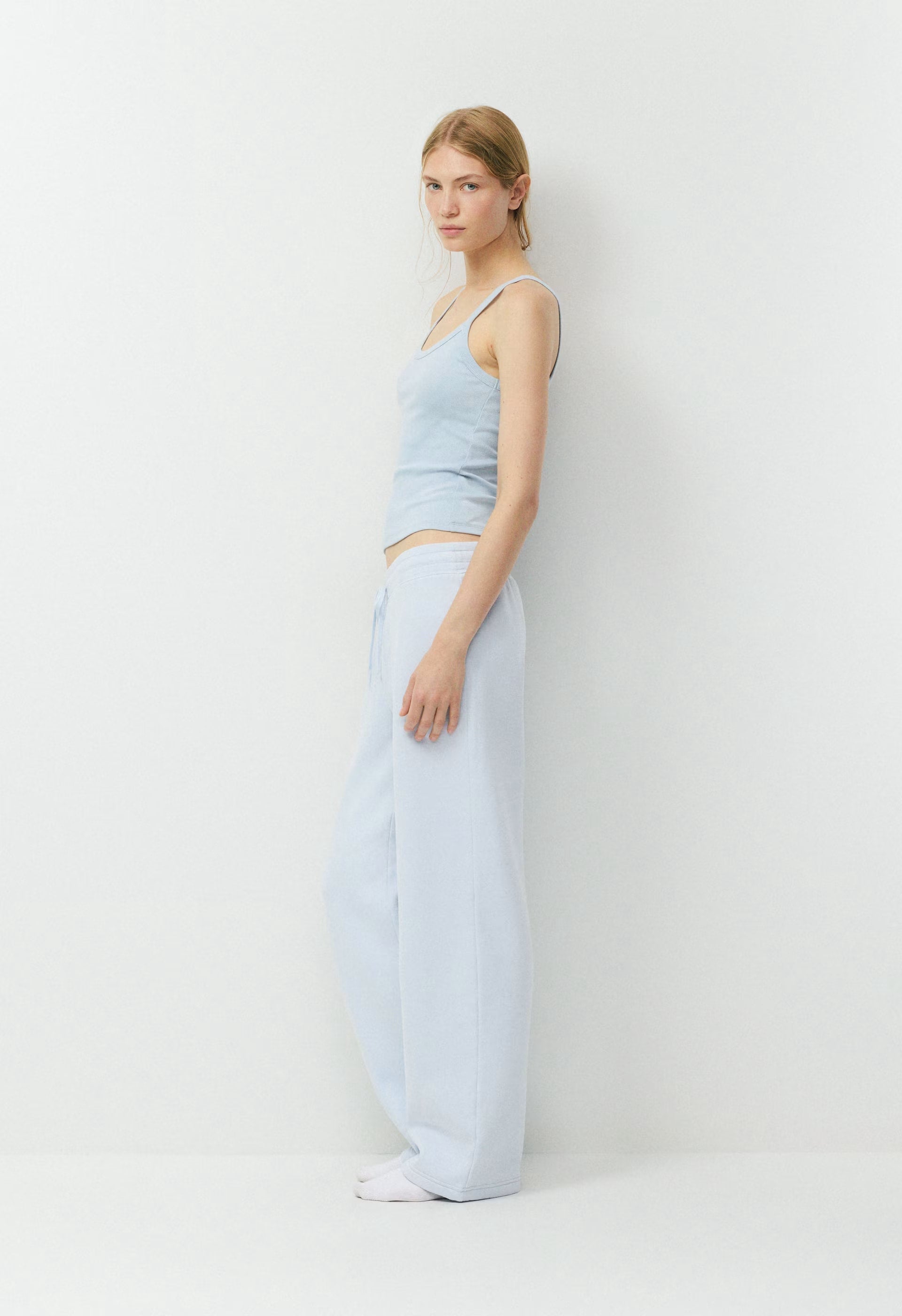 HomeStretch™ Rib Spectrum Cami Tank - DEW BLUE