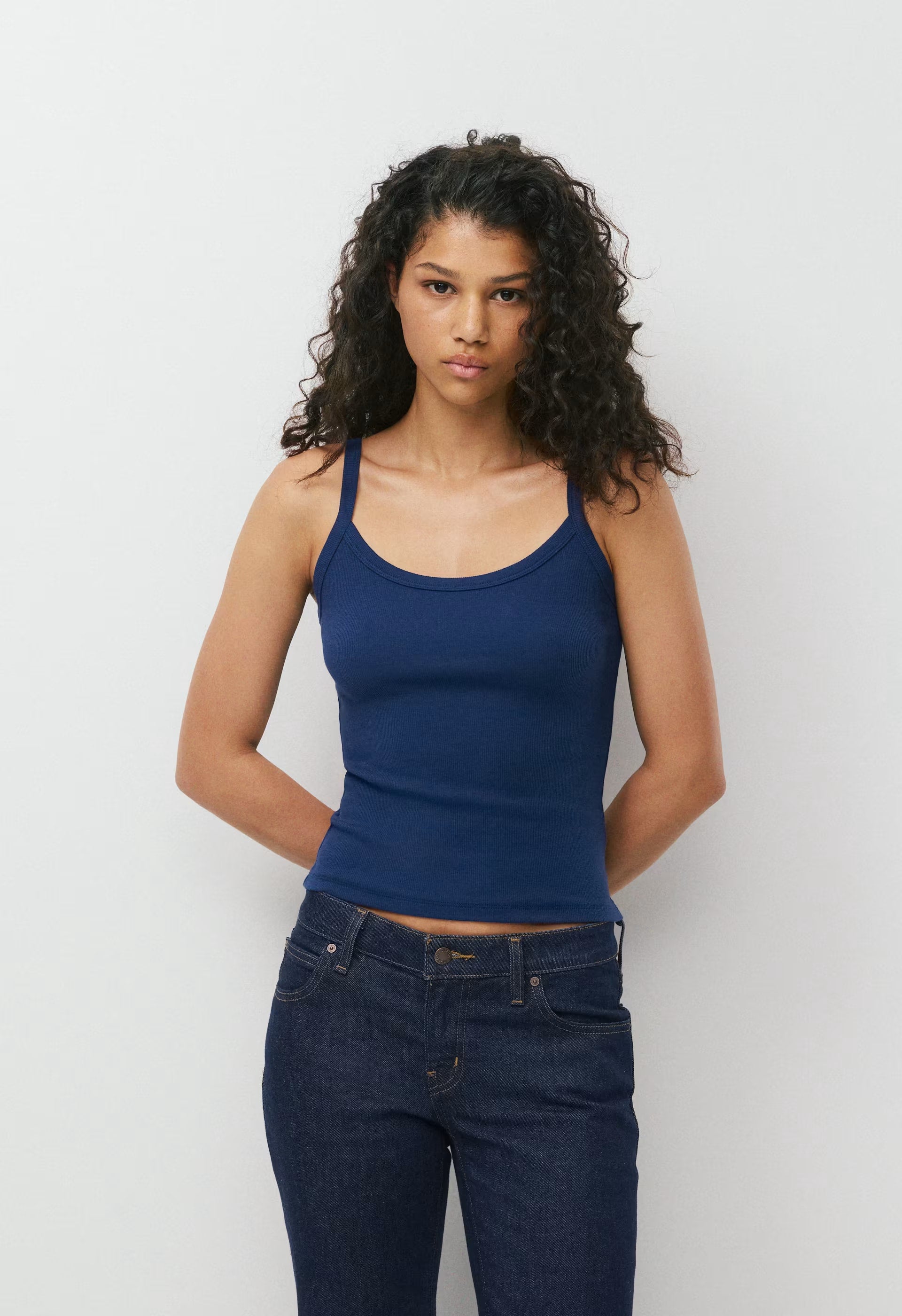 HomeStretch™ Rib Spectrum Cami Tank - BYRON BLUE