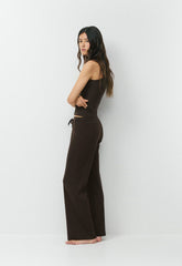 HomeStretch™ Rib Spectrum Cami Tank - CACAO NIB BROWN