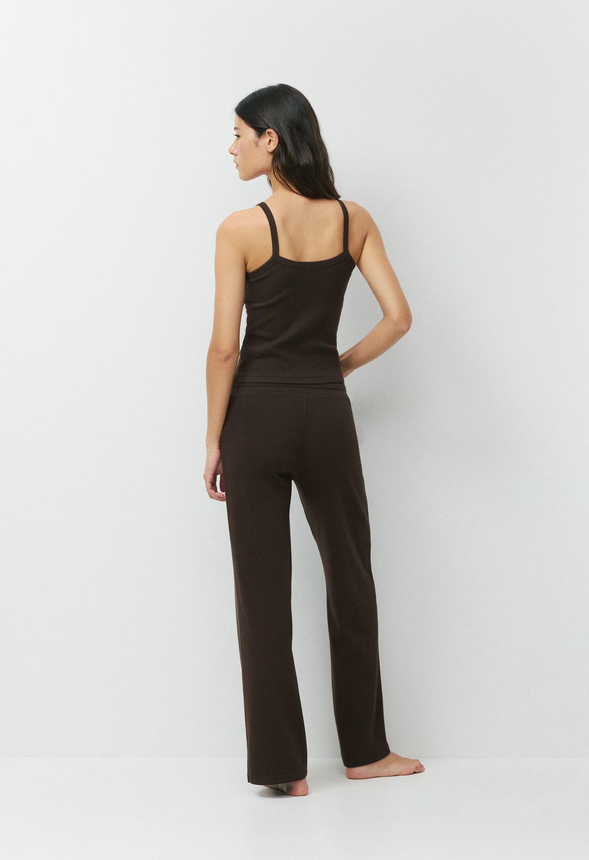 HomeStretch™ Rib Spectrum Cami Tank - CACAO NIB BROWN