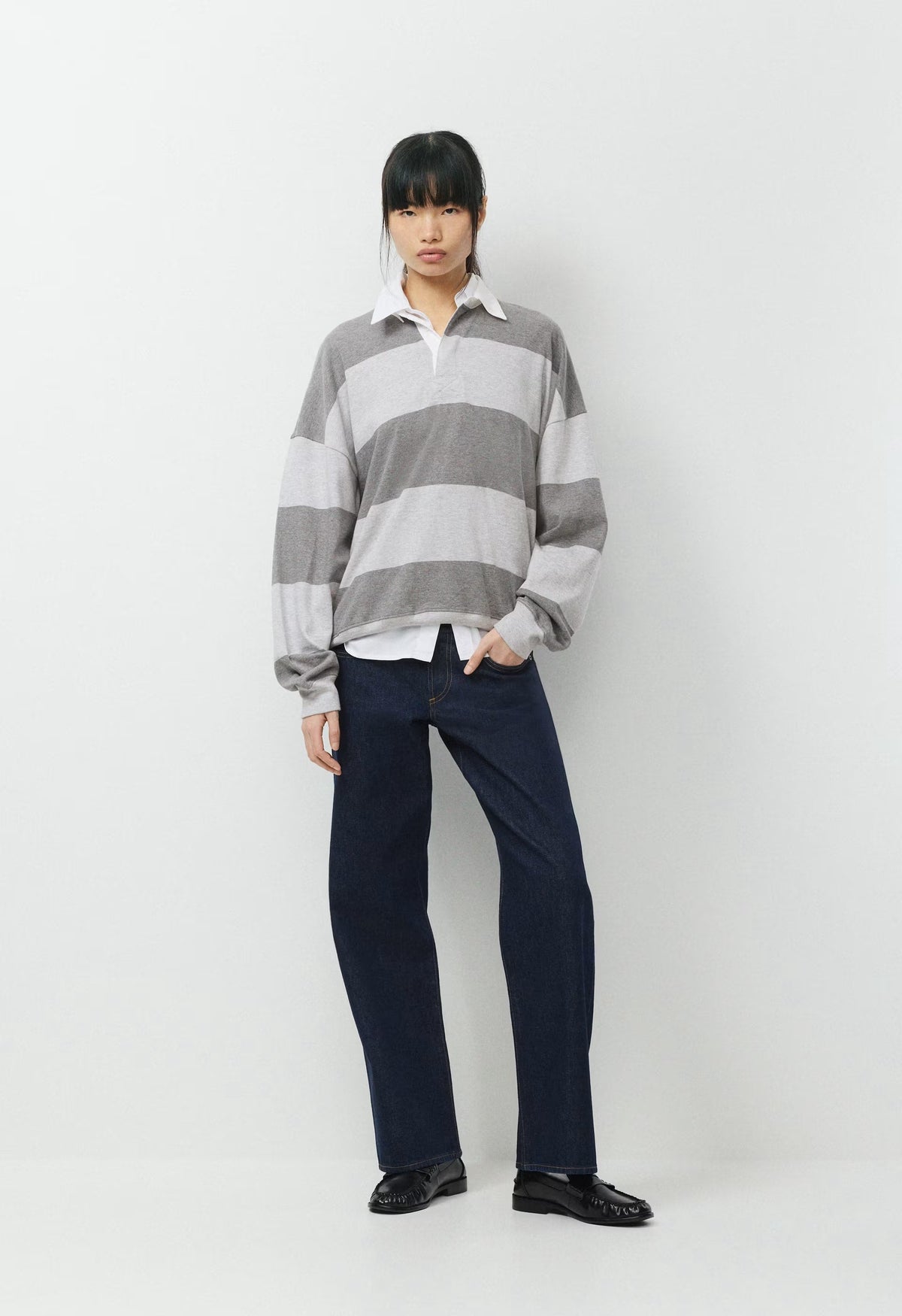Mighty Cotton™ Lomu Polo - HTHR CHRM/ HTHR DK GRY