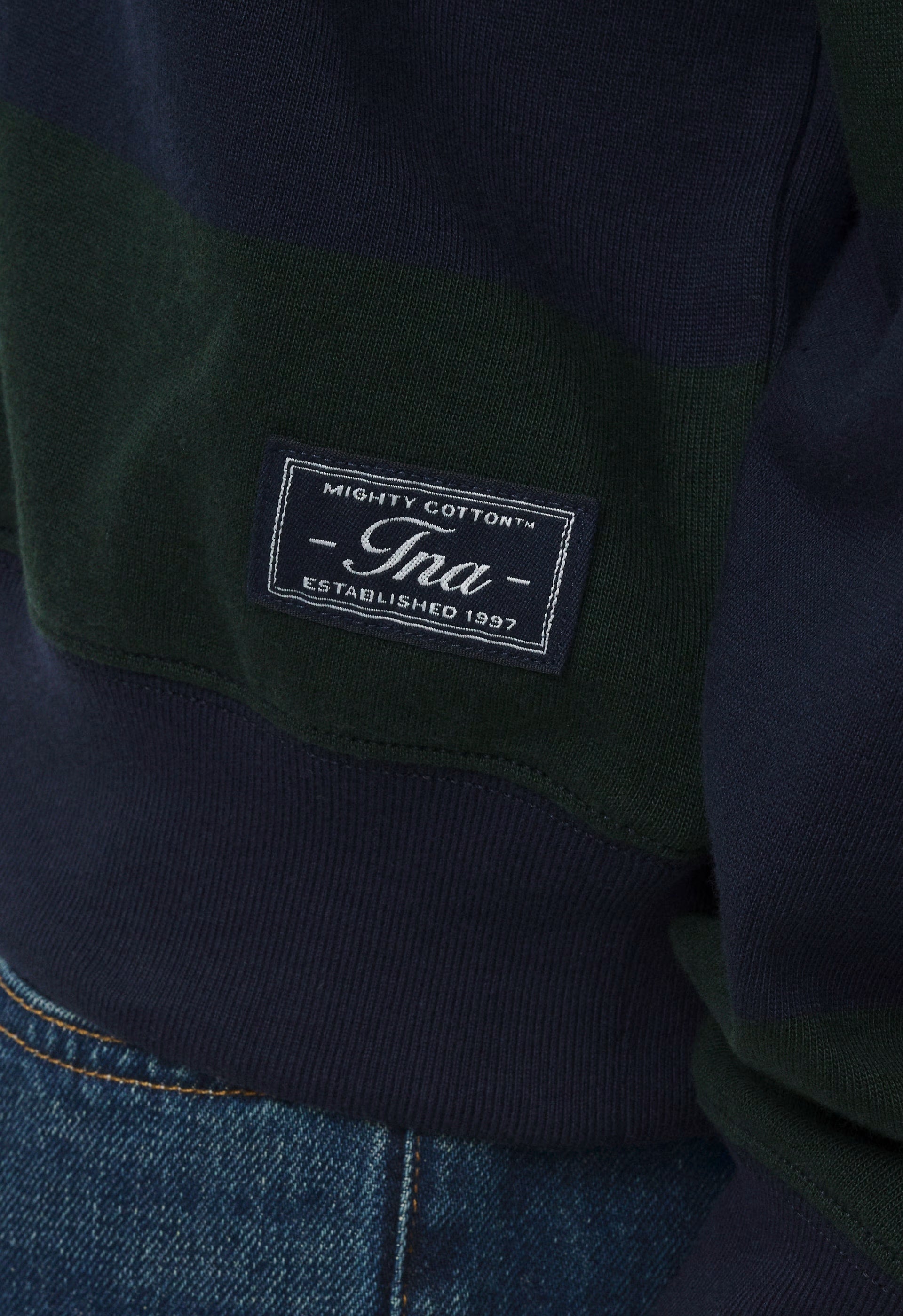 Mighty Cotton™ Lomu Polo - FGTR GREEN/ADMRL NAVY
