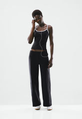 LIFE Essential Camisole - BLACK /BRIGHT WHT