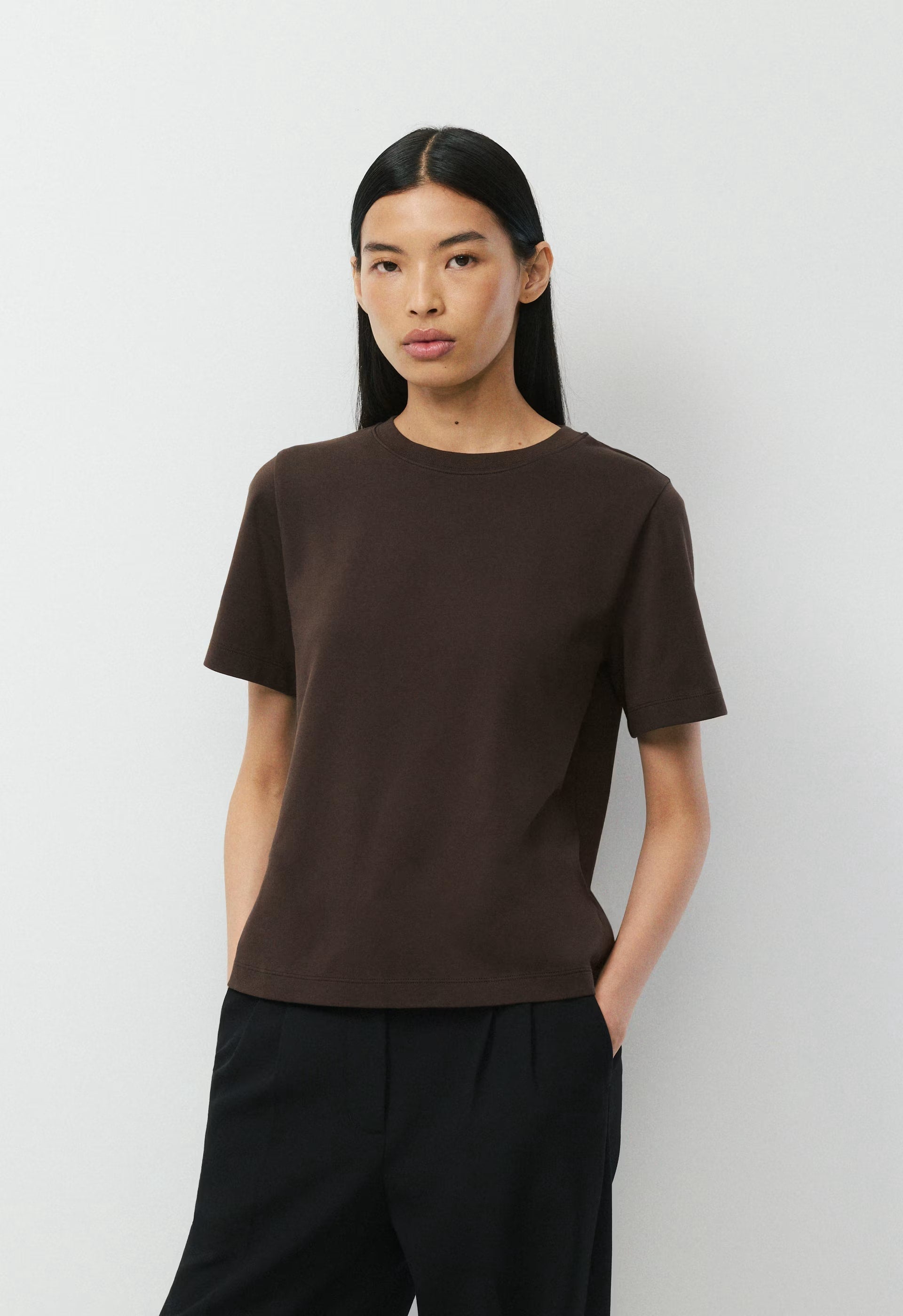 InterLock Cotton Function T-Shirt - CACAO NIB BROWN