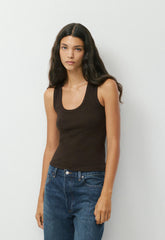 HomeStretch™ Rib Vinyl Tank - CACAO NIB BROWN