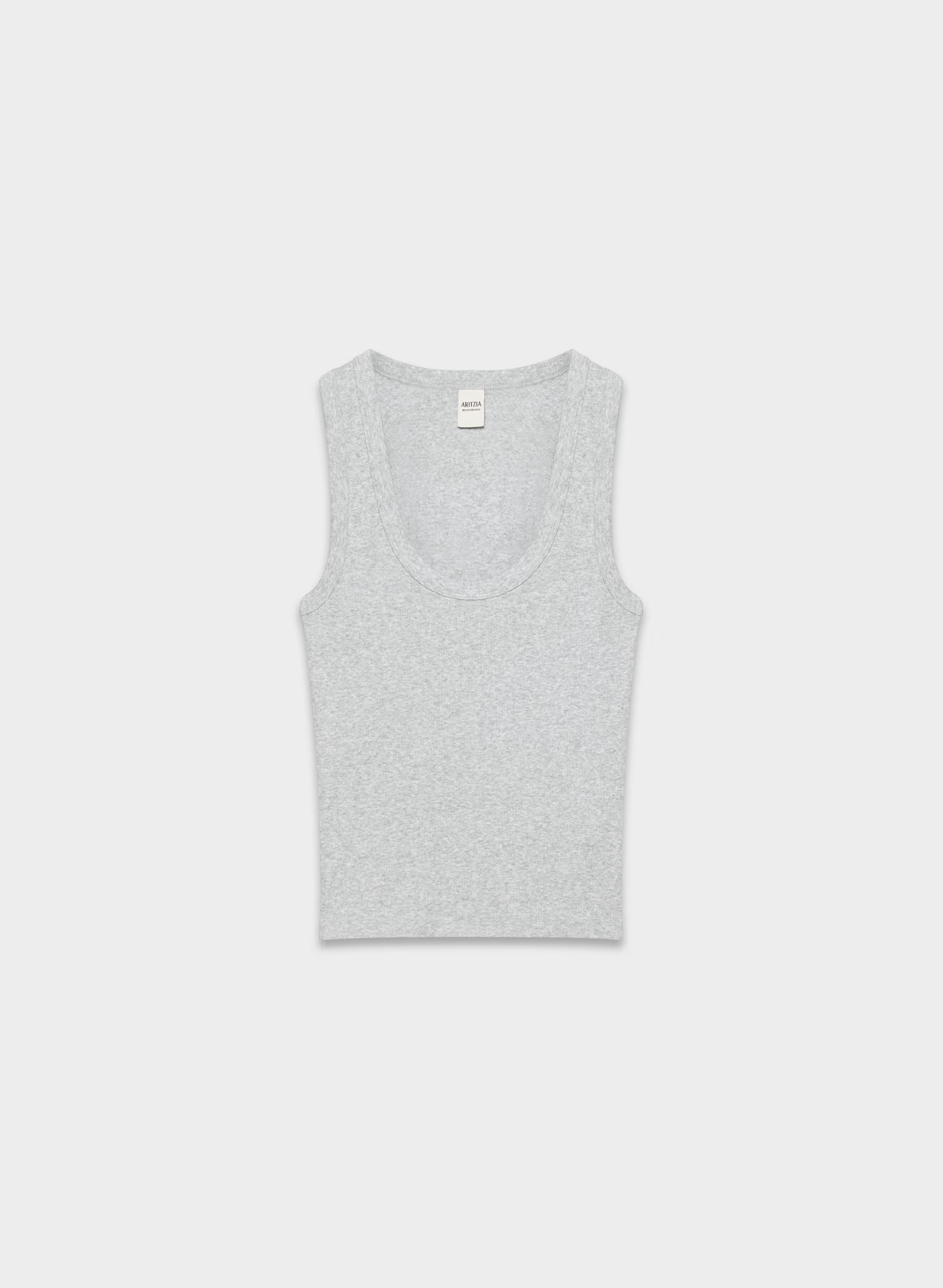 HomeStretch™ Rib Vinyl Tank - HEATHER CHROME