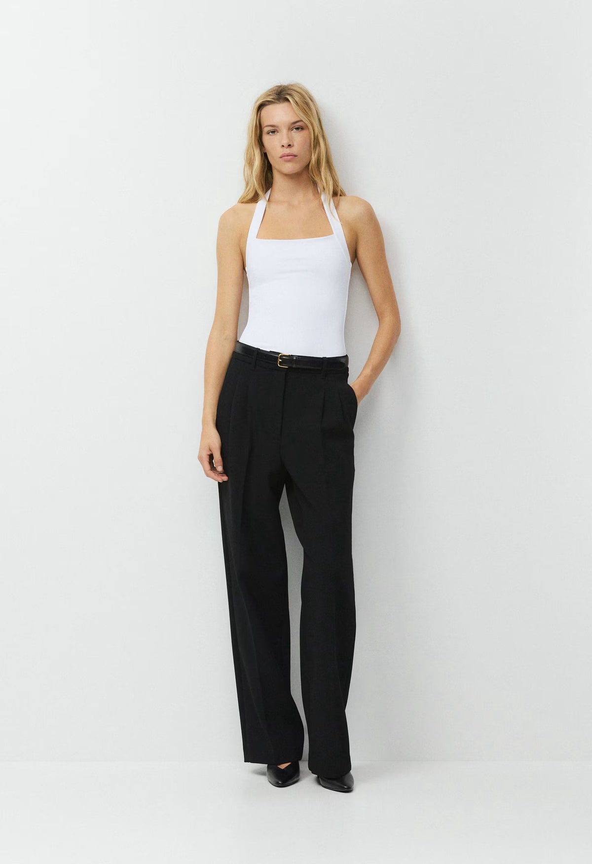 Original Contour Optimum Halter Top - BRIGHT WHITE