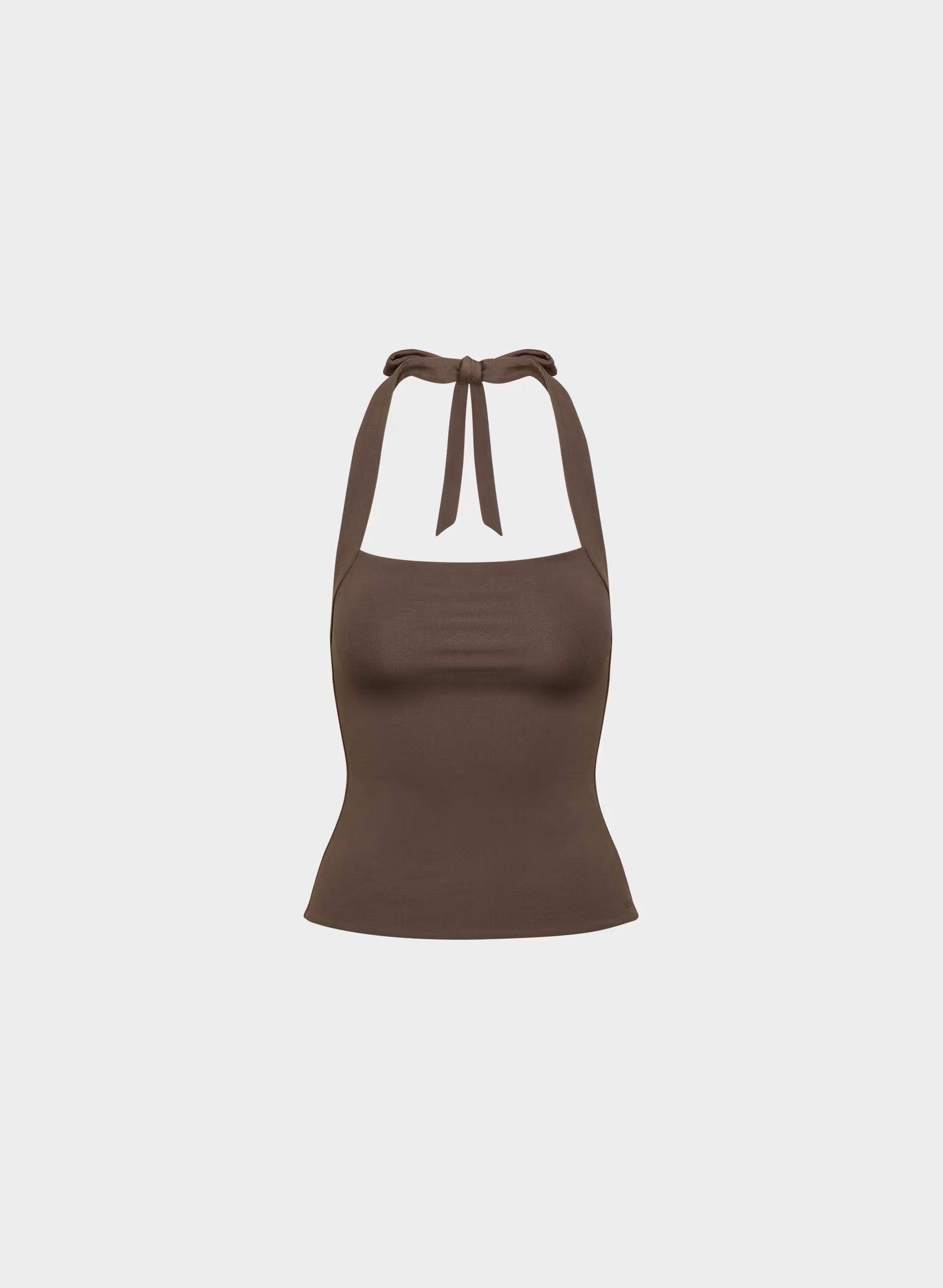Original Contour Optimum Halter Top - RICH MOCHA BROWN