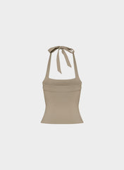 Original Contour Optimum Halter Top - NOMAD TAUPE